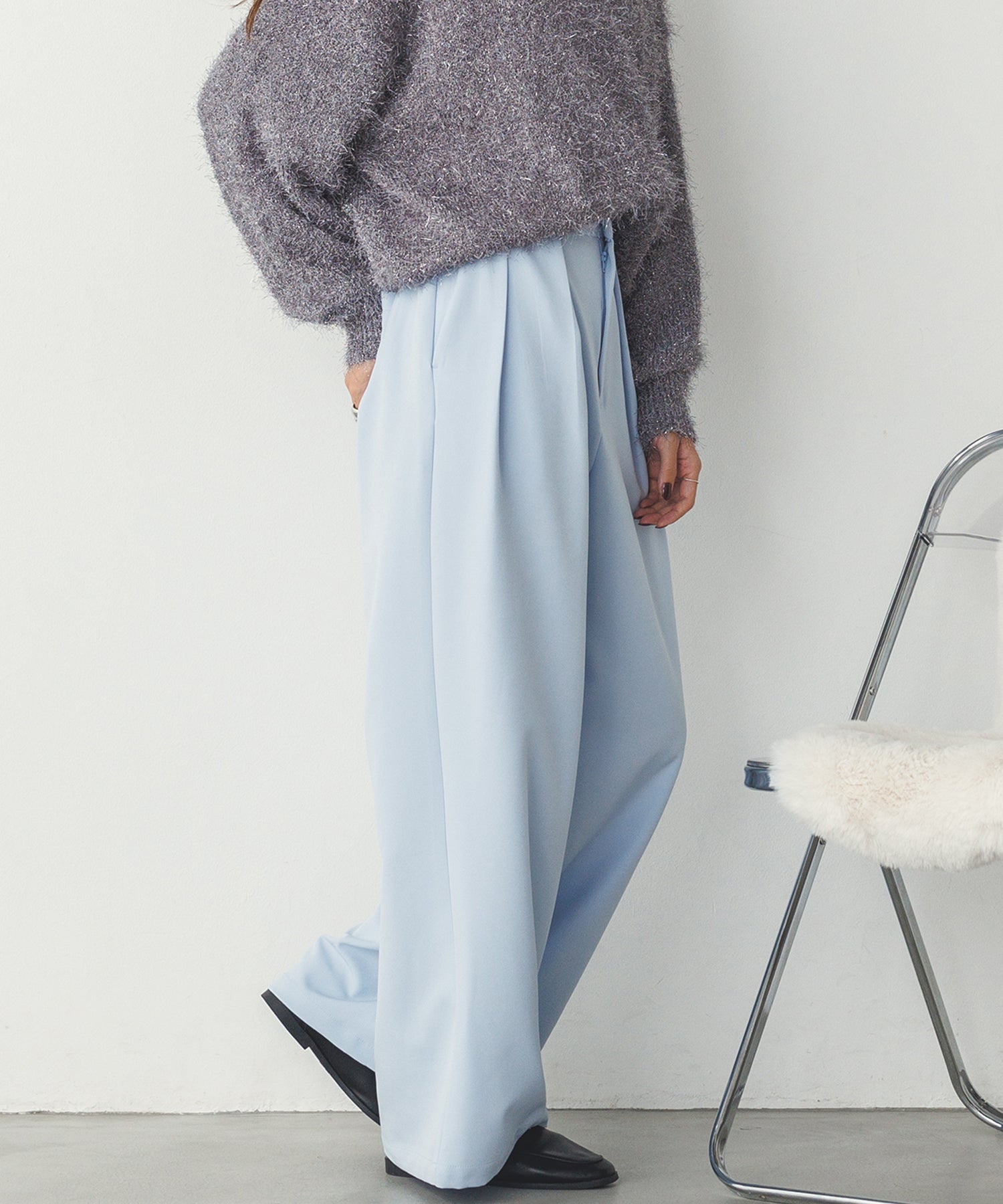 ストレッチワイドパンツ