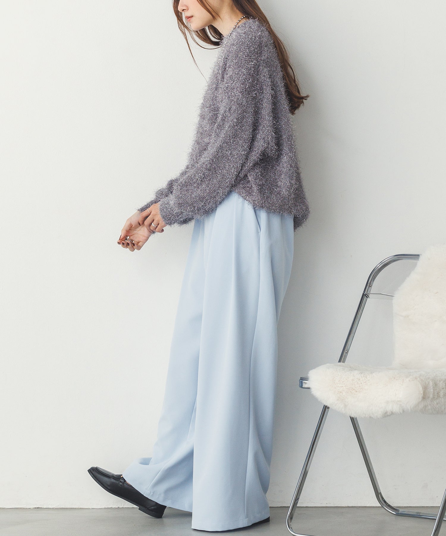 ストレッチワイドパンツ