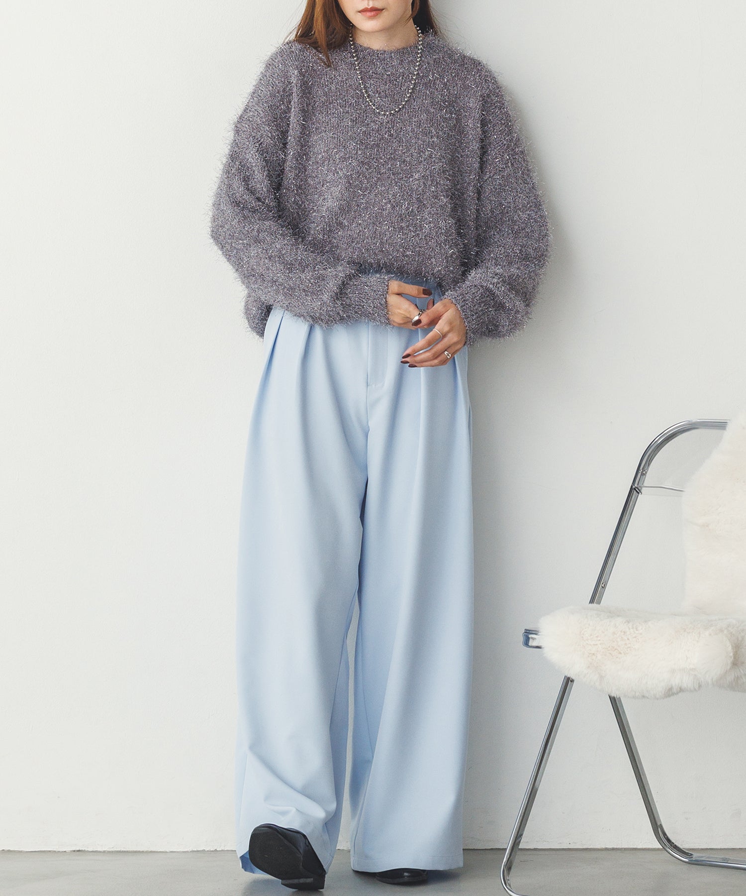 ストレッチワイドパンツ