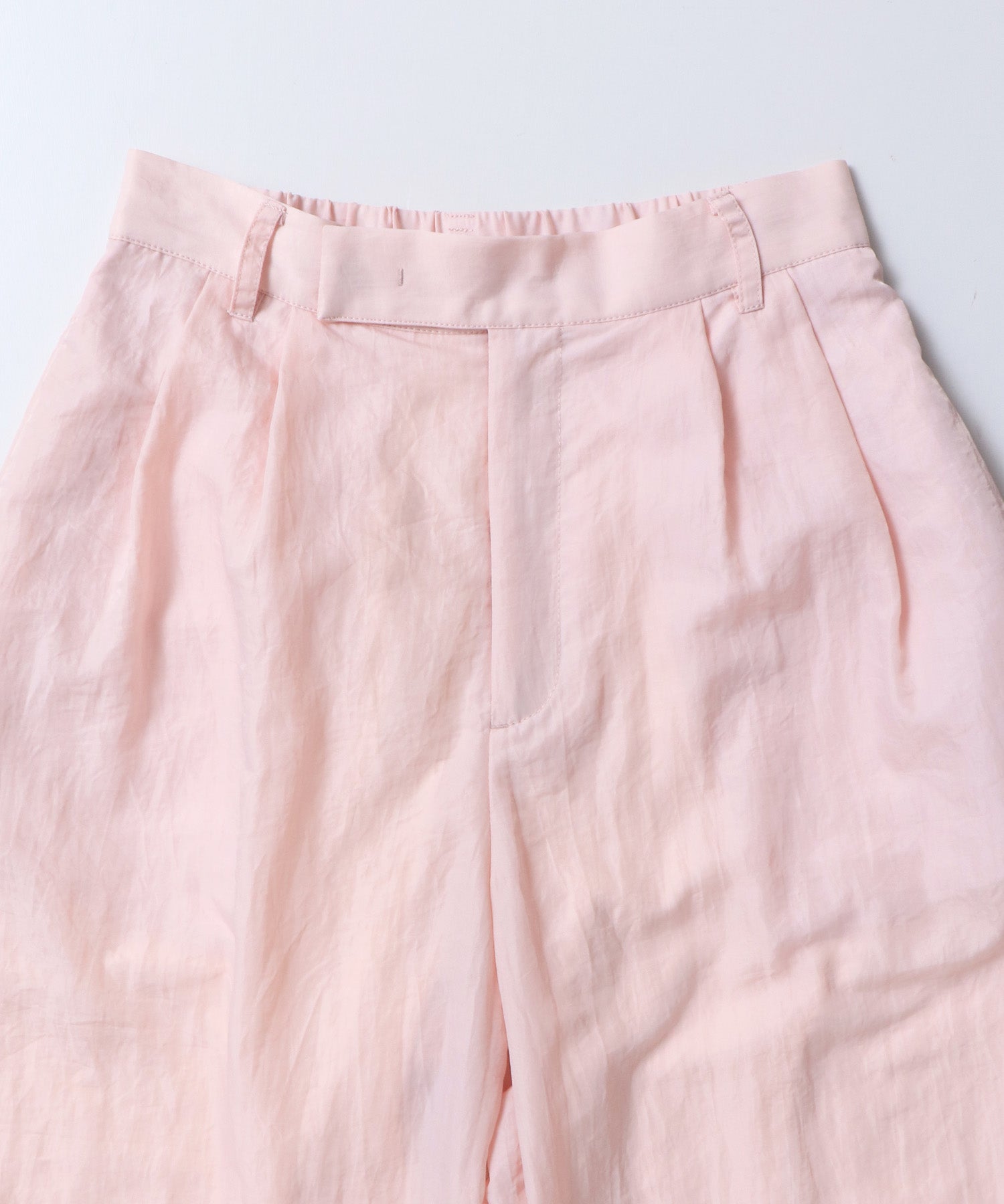 ナイロンツイル タックパンツ