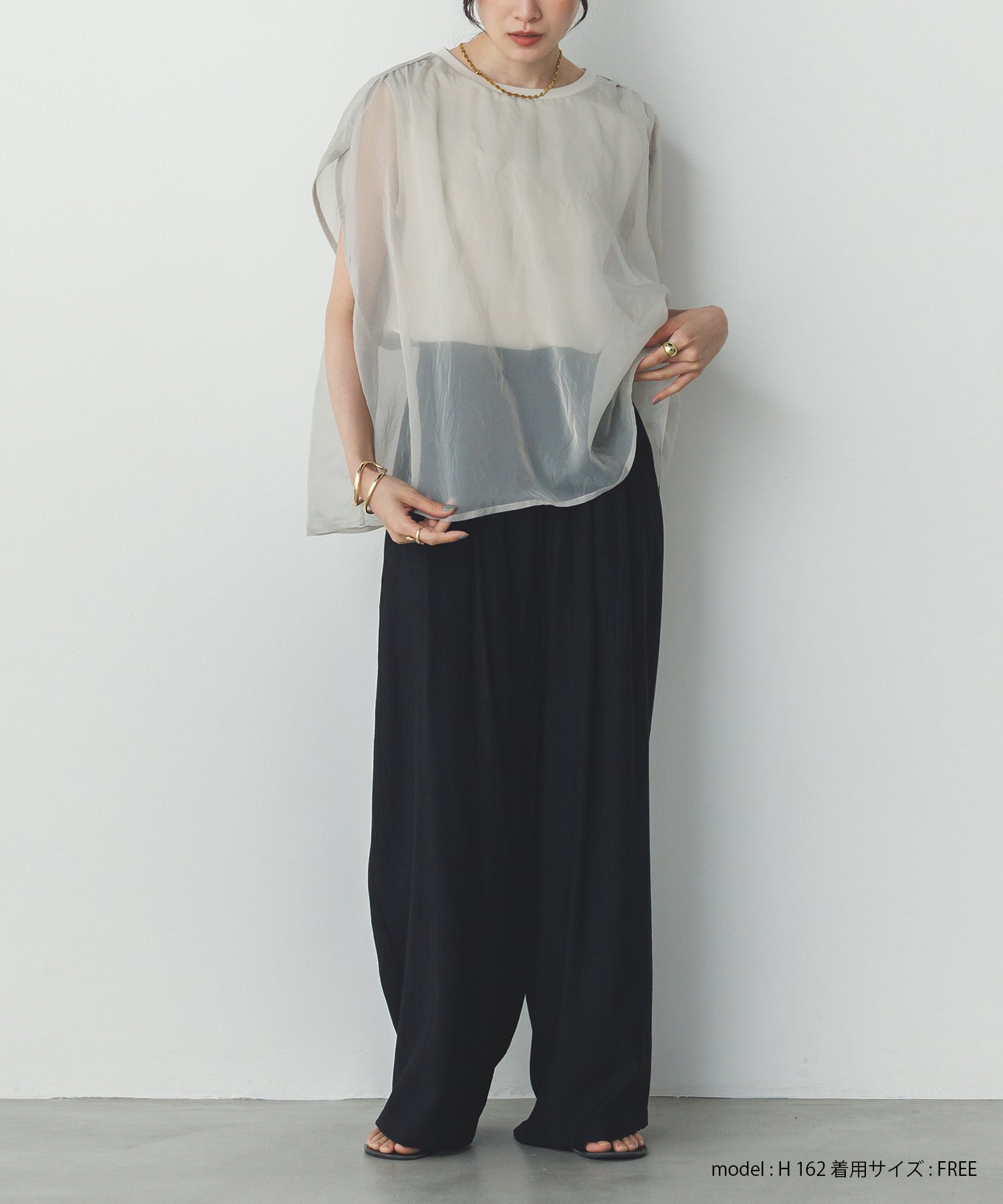 《PRE-ORDER》WASH-SATIN LAYERED SKIRT