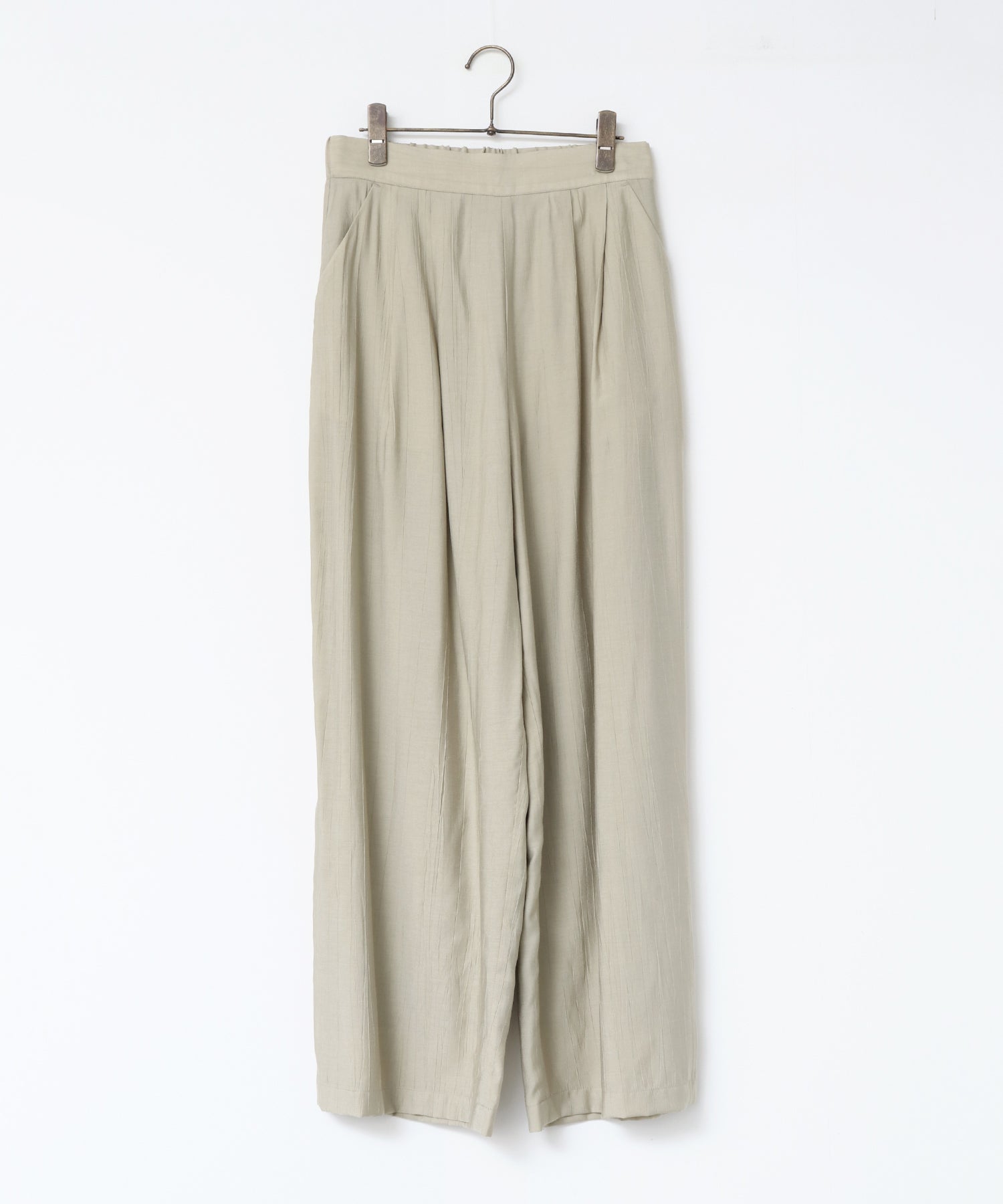 《PRE-ORDER》WASH-SATIN LAYERED SKIRT