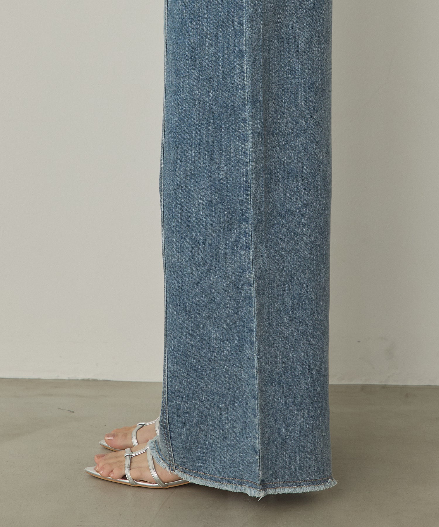 DENIM/TWILL WIDE PANTS