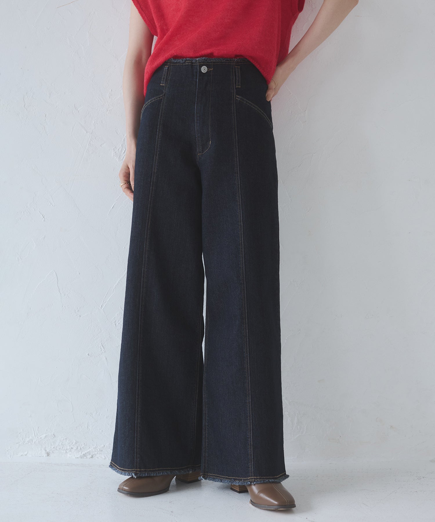 Twill/Denim Wide Pants
