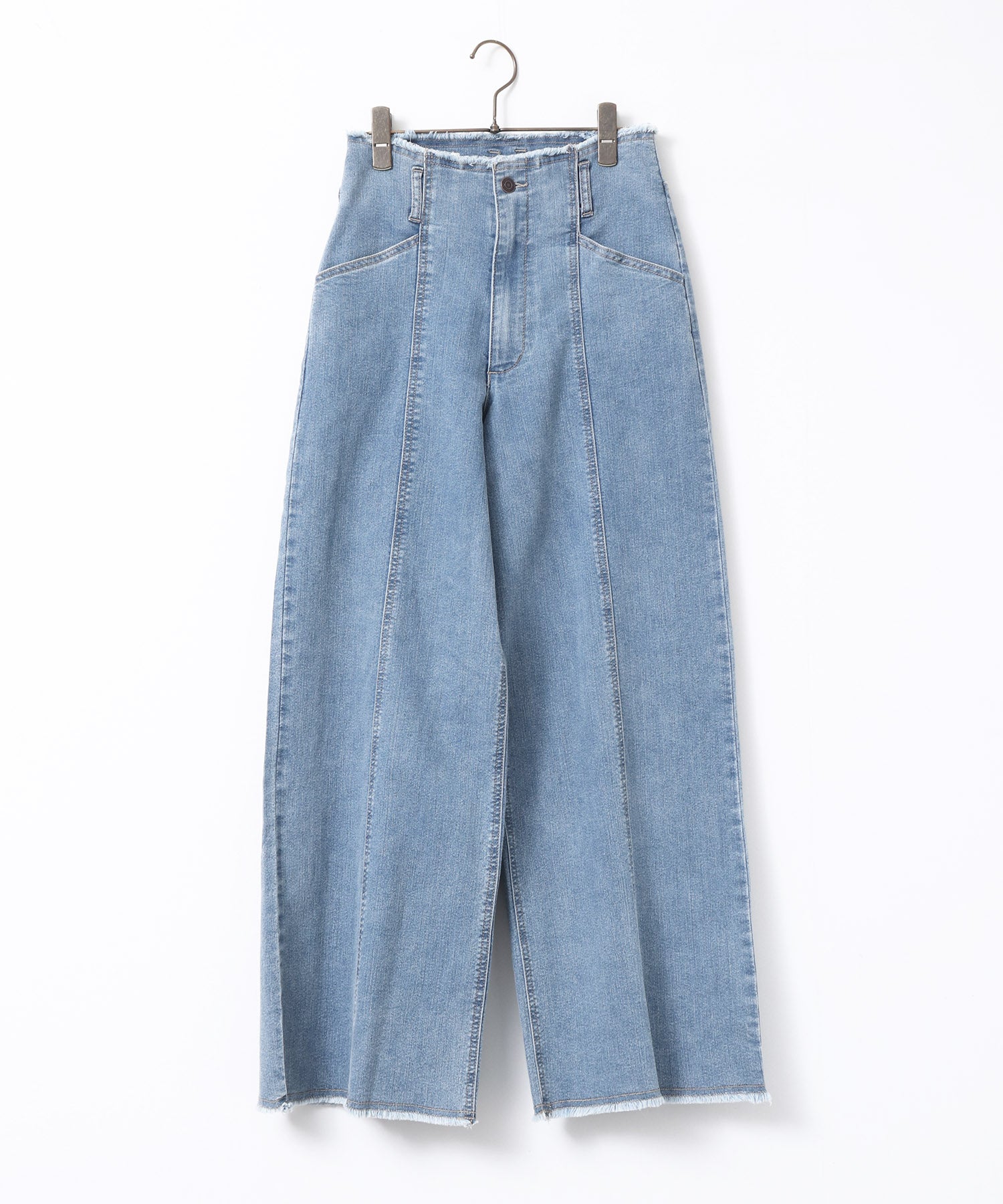 DENIM/TWILL WIDE PANTS