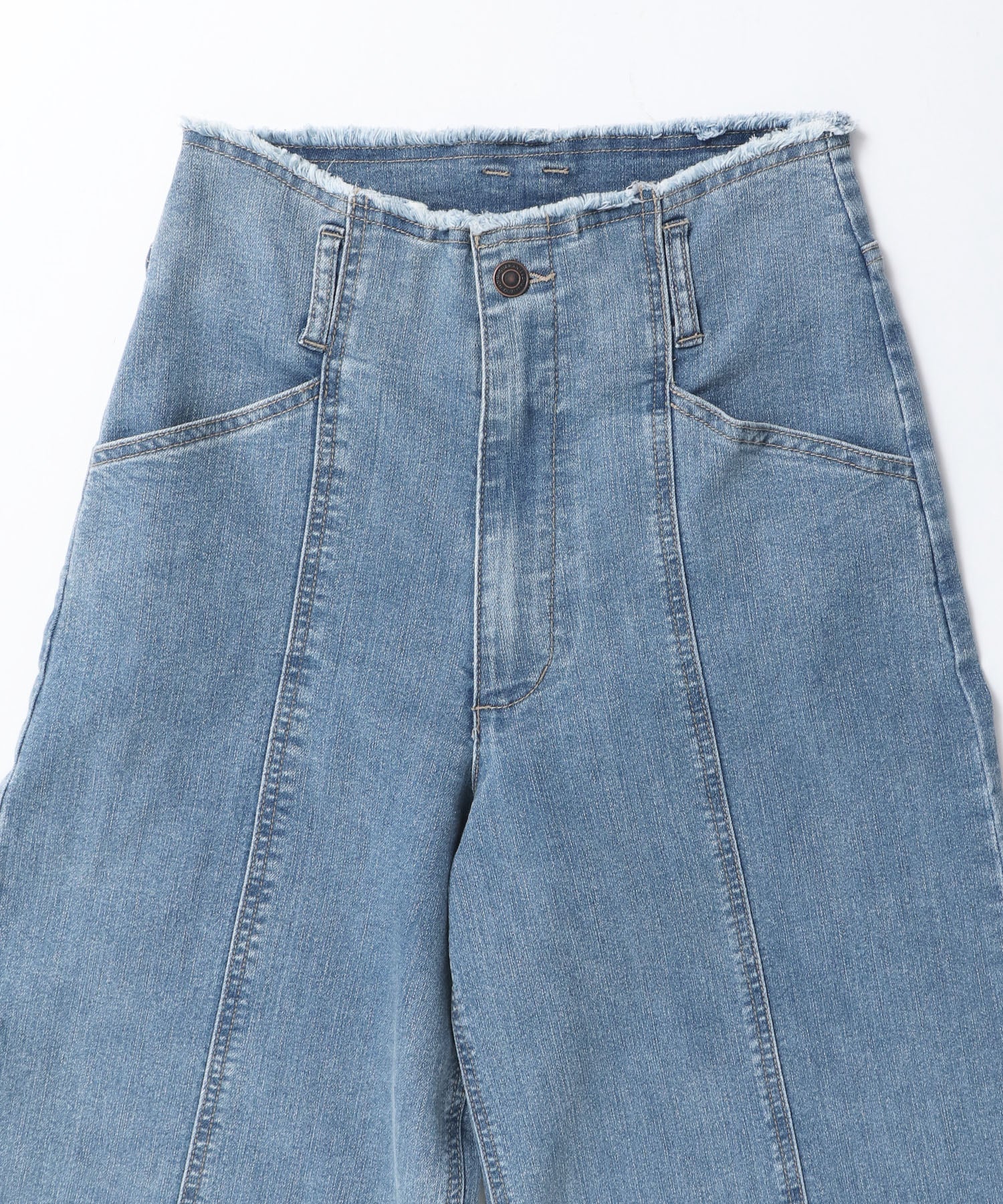 DENIM/TWILL WIDE PANTS