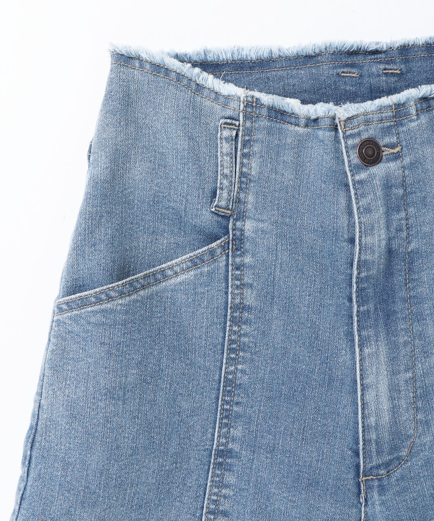 DENIM/TWILL WIDE PANTS