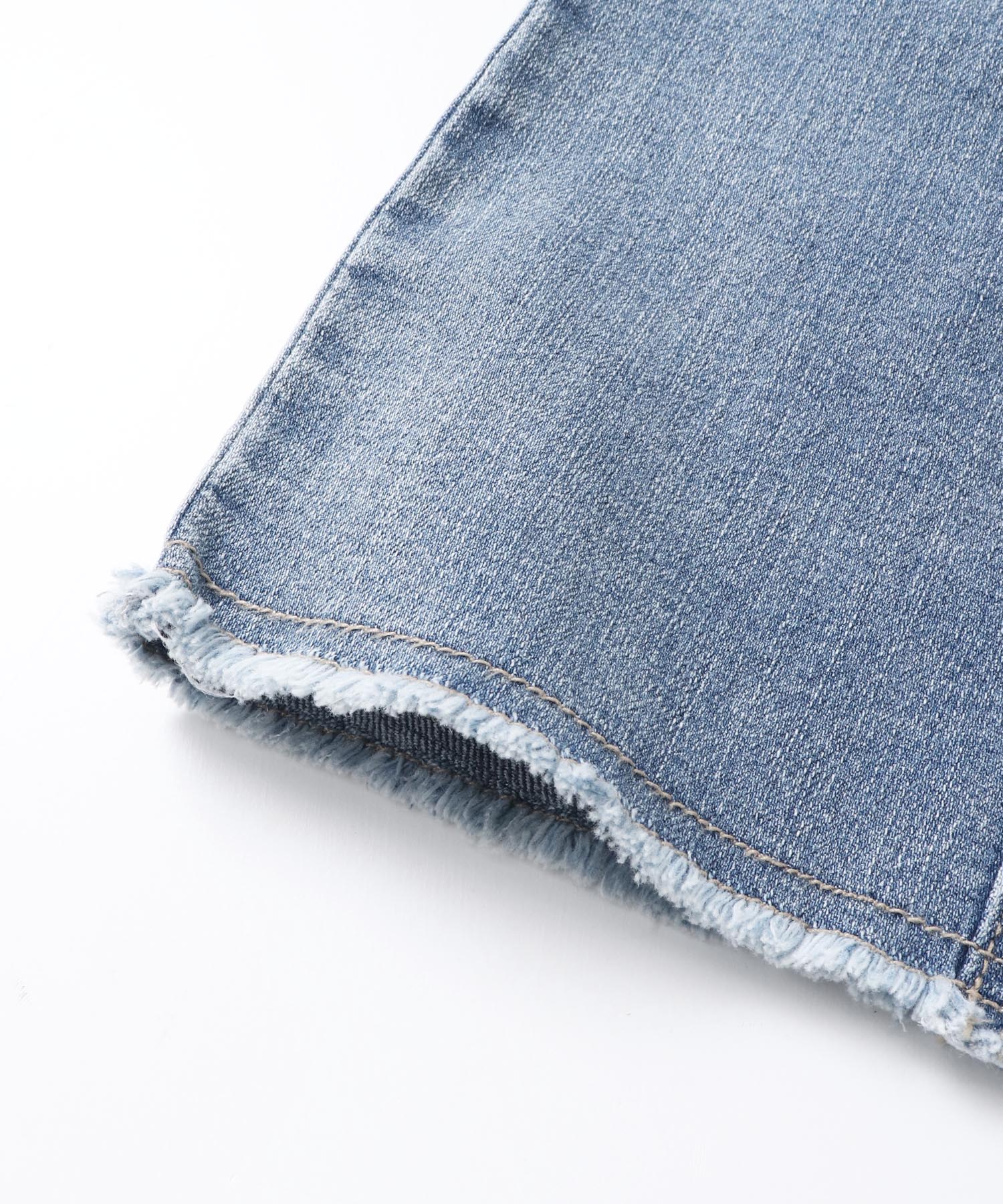 DENIM/TWILL WIDE PANTS