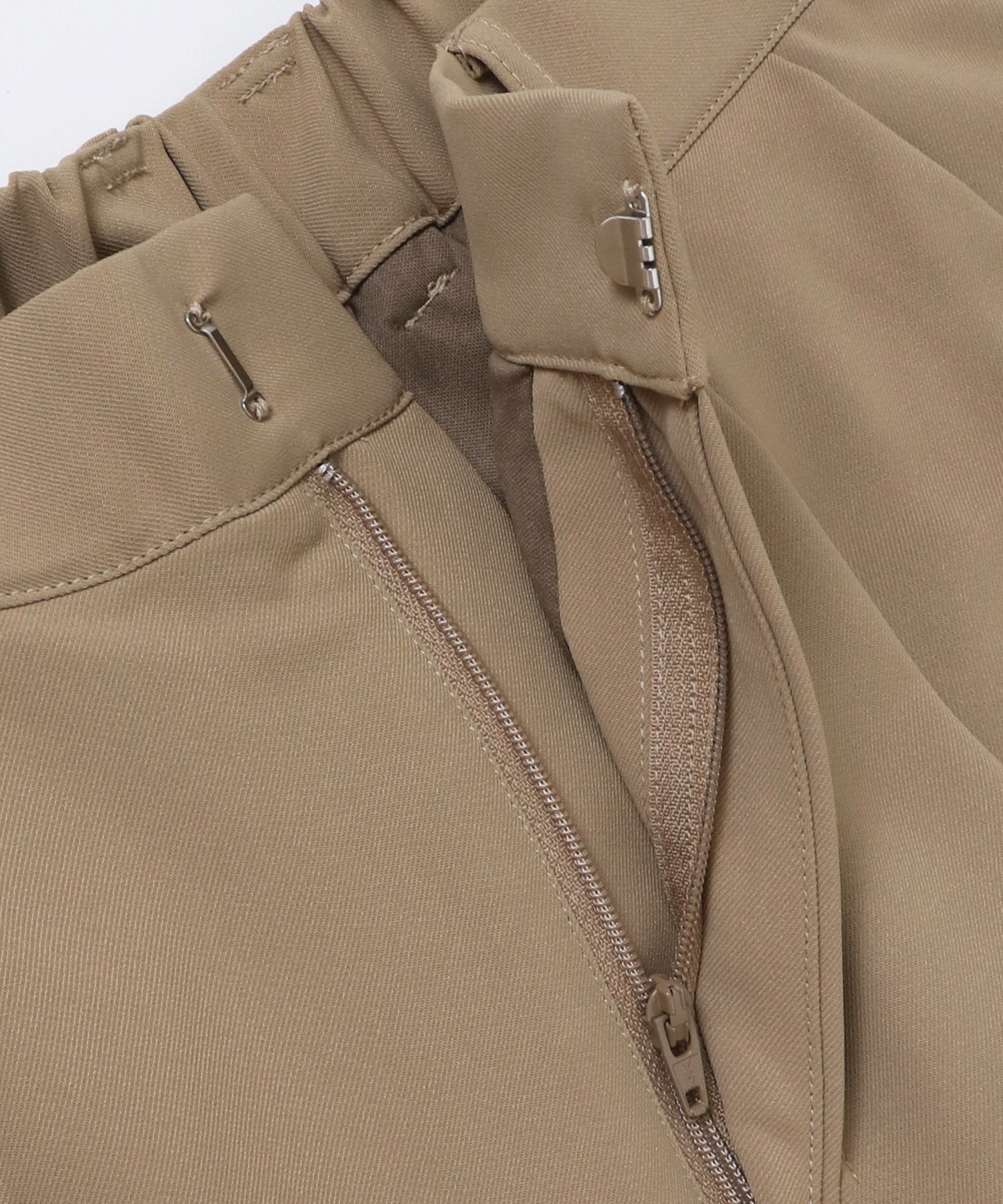 POLY TWILL SHEER WIDE STRAIGHT PANTS