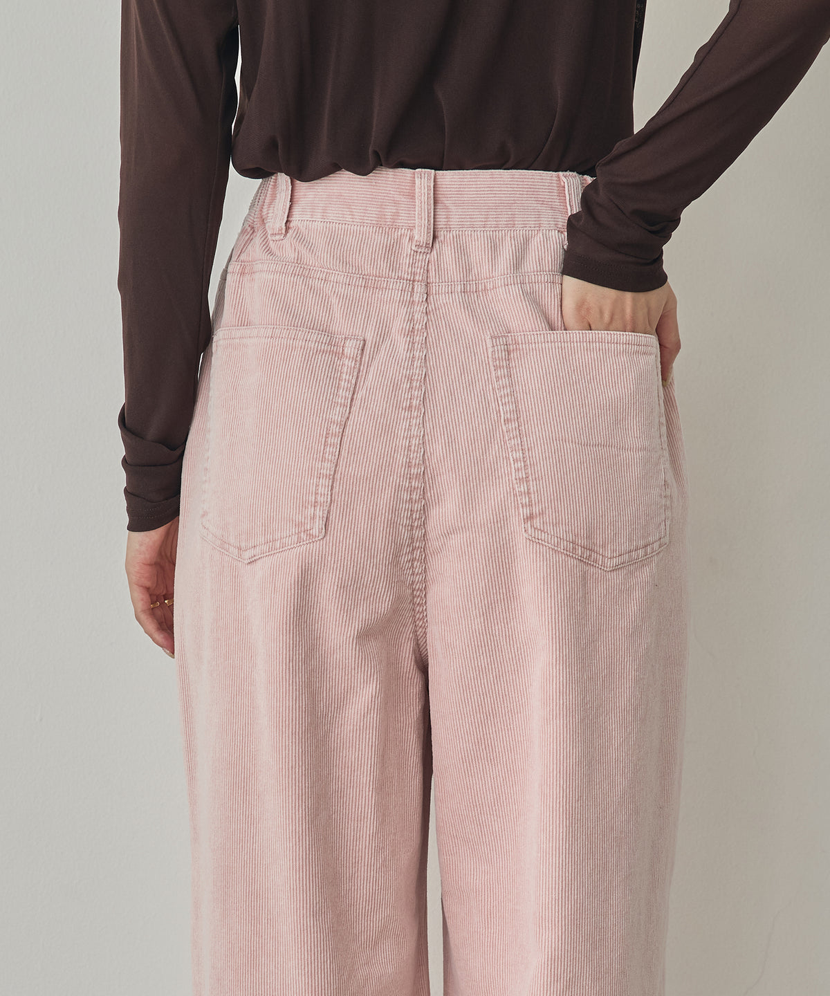 CORDUROY WIDE-LEG PANTS