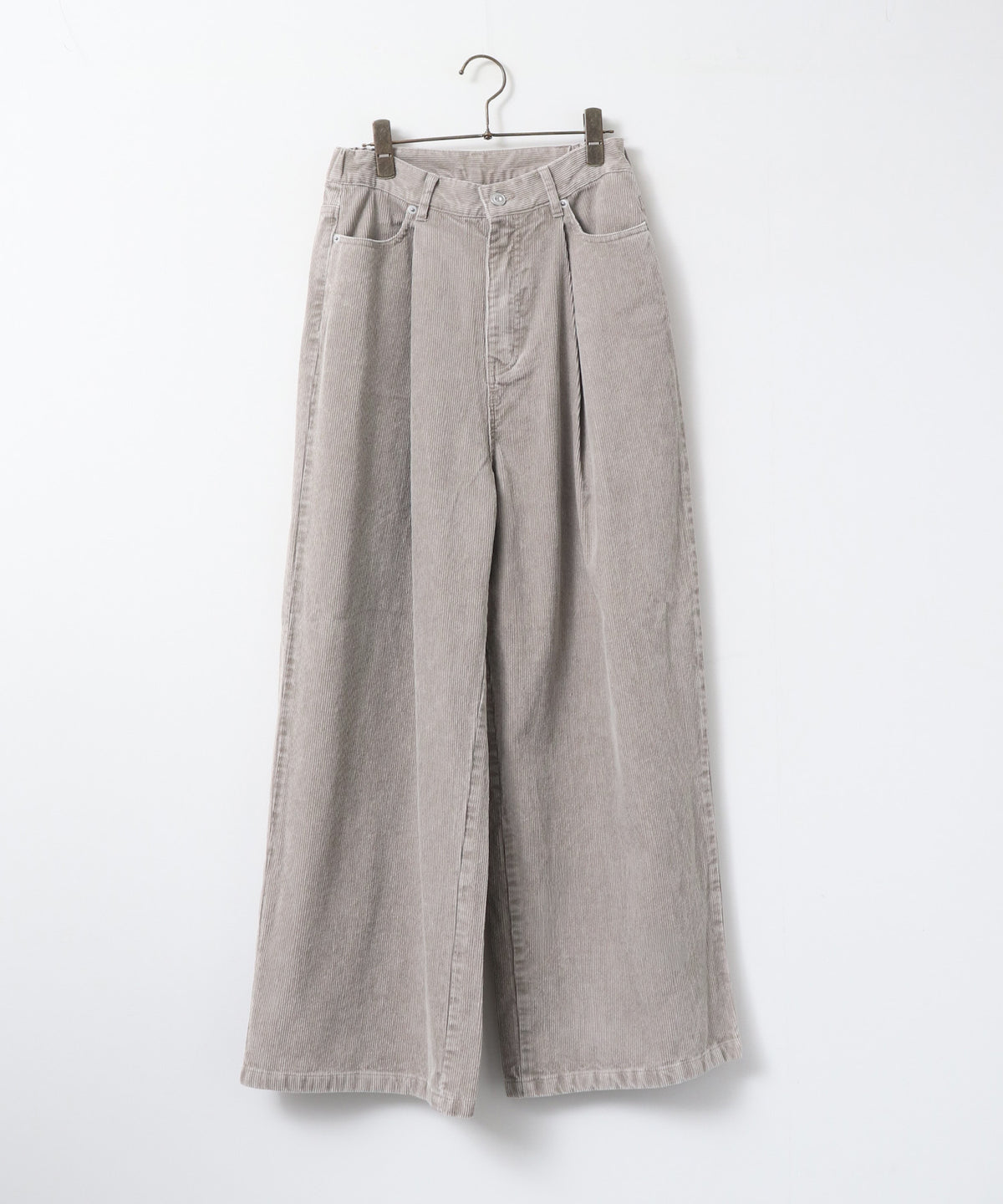 CORDUROY WIDE-LEG PANTS