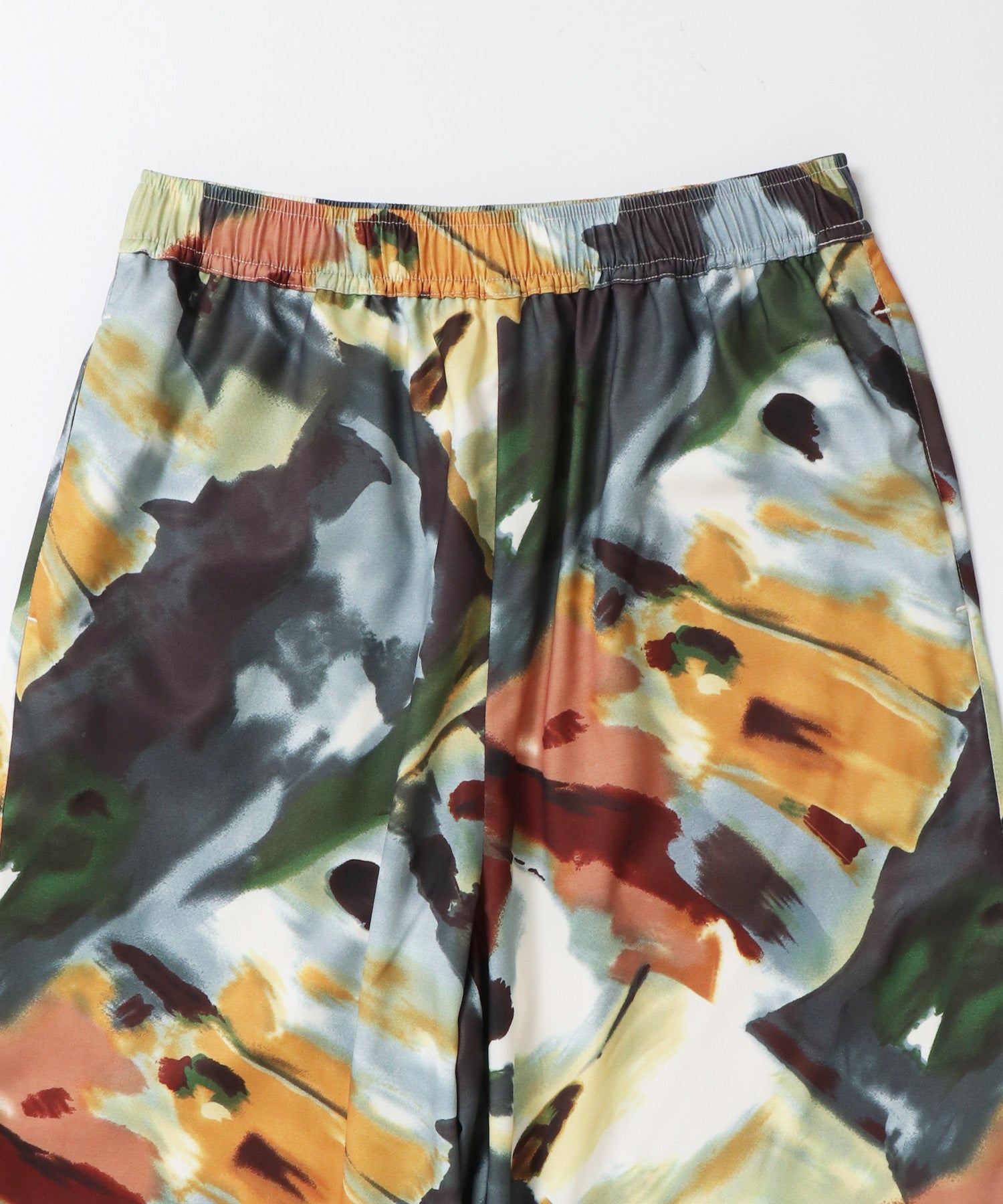 GEORGETTE PRINT STRAIGHT PANTS