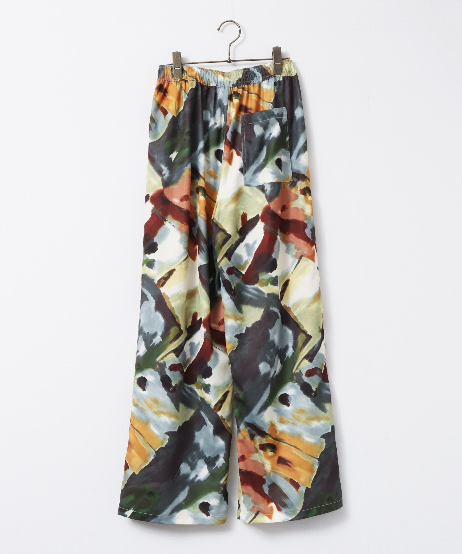 GEORGETTE PRINT STRAIGHT PANTS