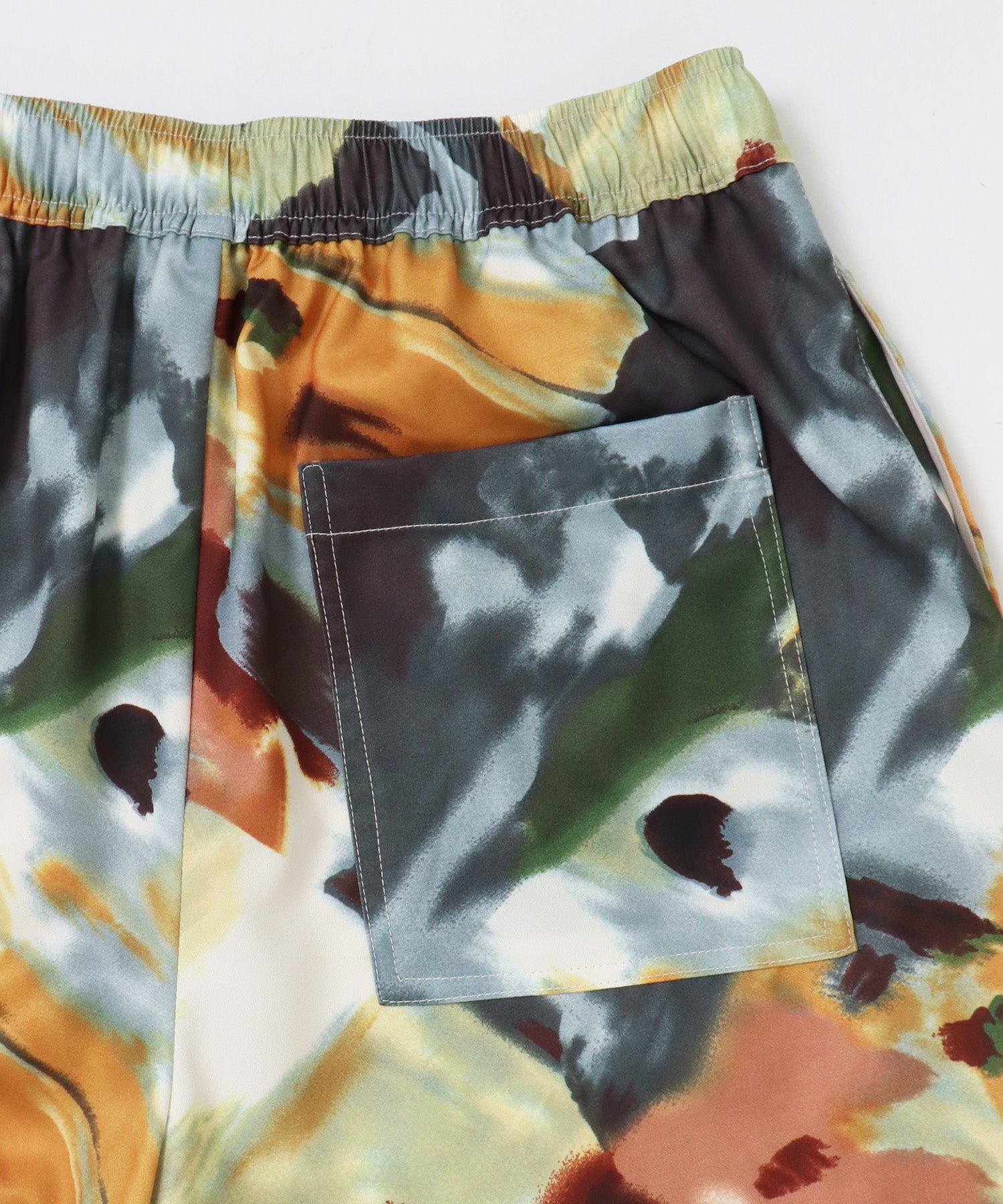 GEORGETTE PRINT STRAIGHT PANTS