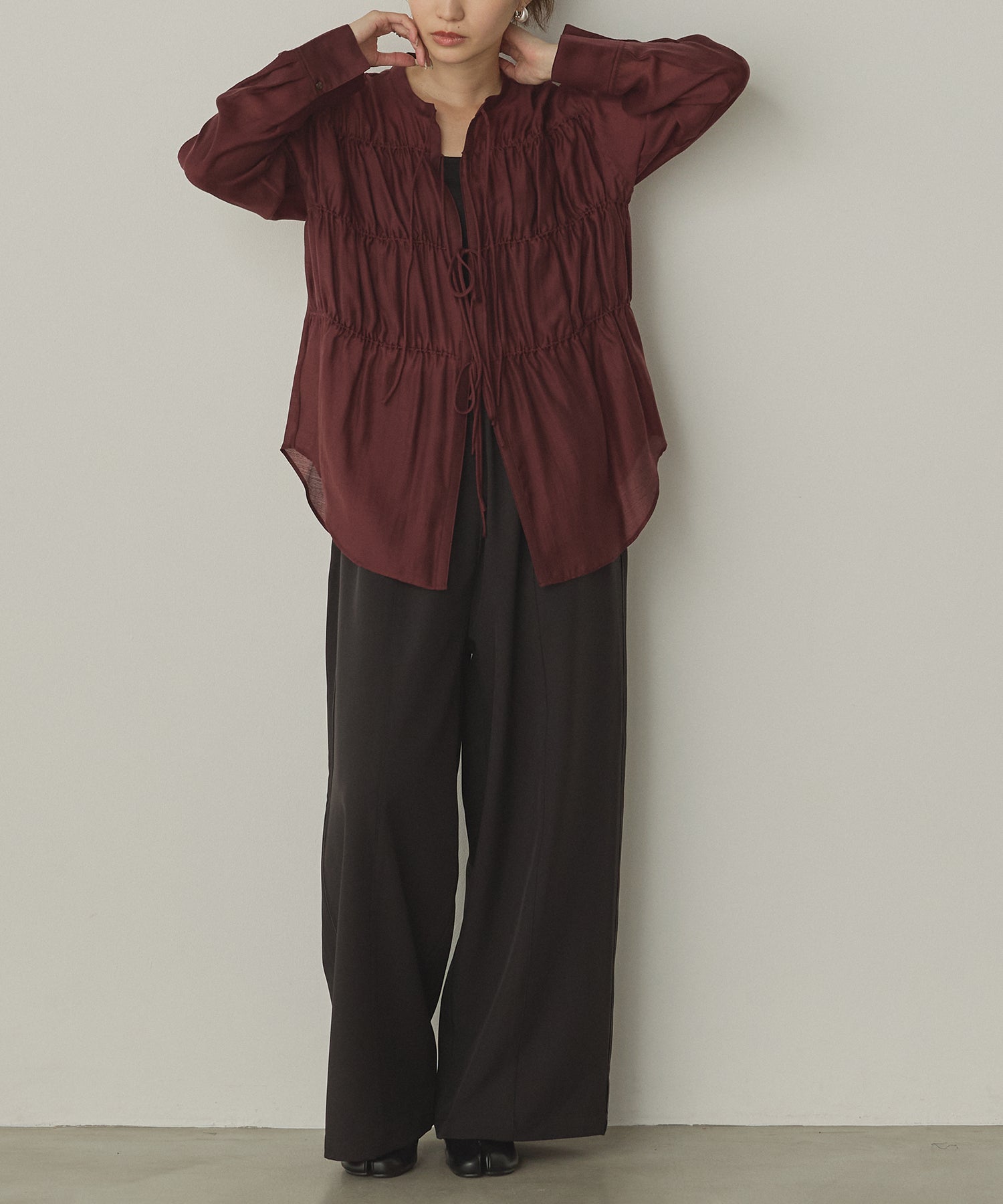 SIDE LINE WIDE STRAIGHT PANTS