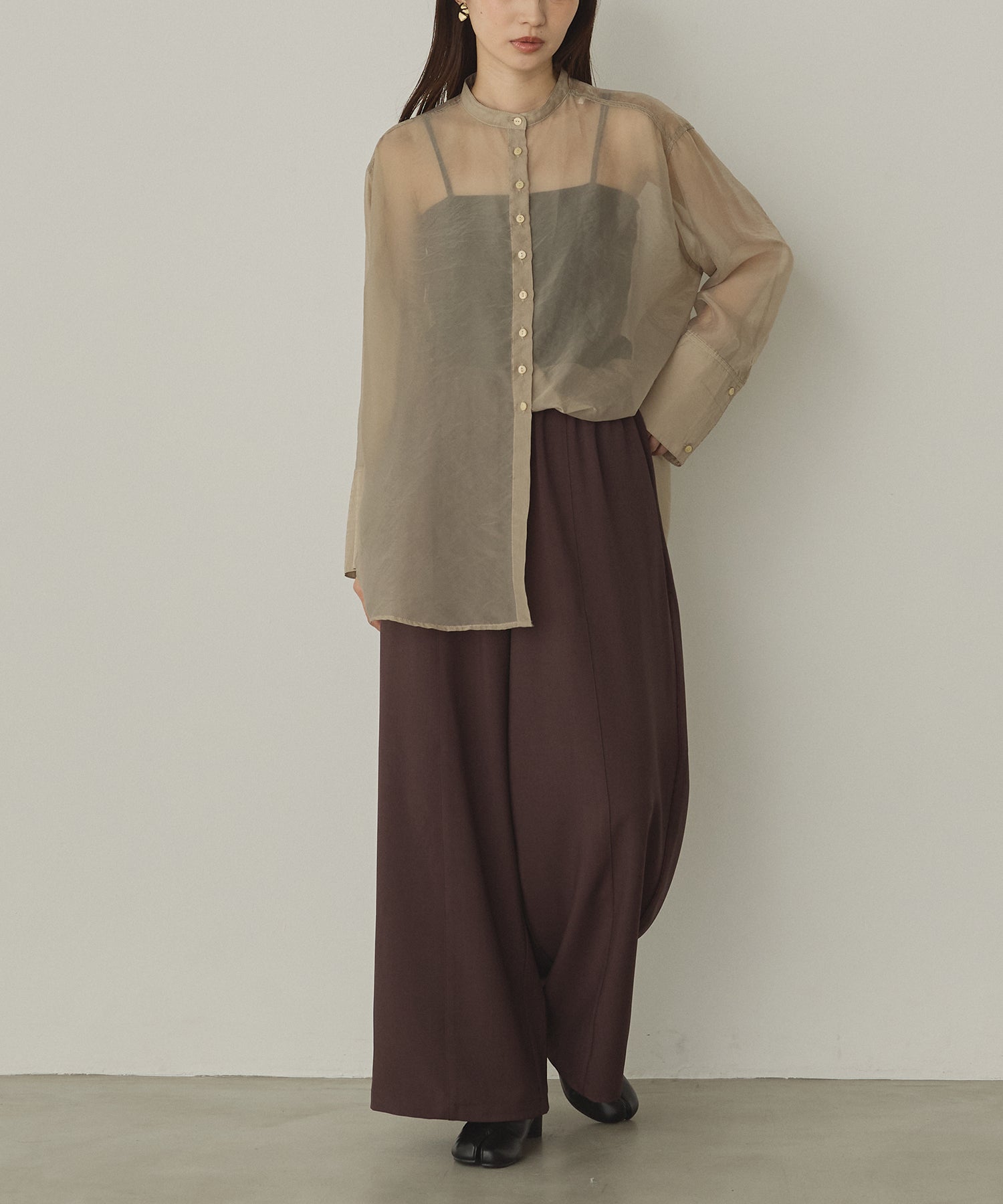SIDE LINE WIDE STRAIGHT PANTS