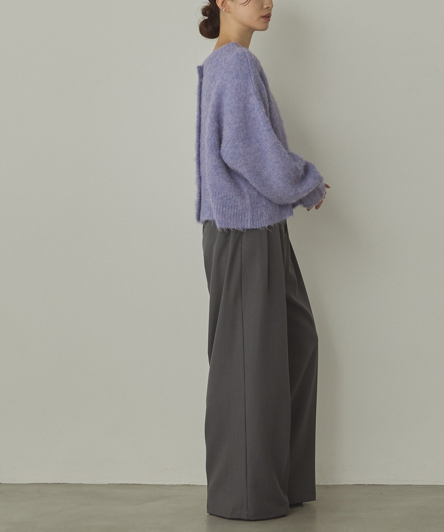 POLY TWILL TUCK PANTS