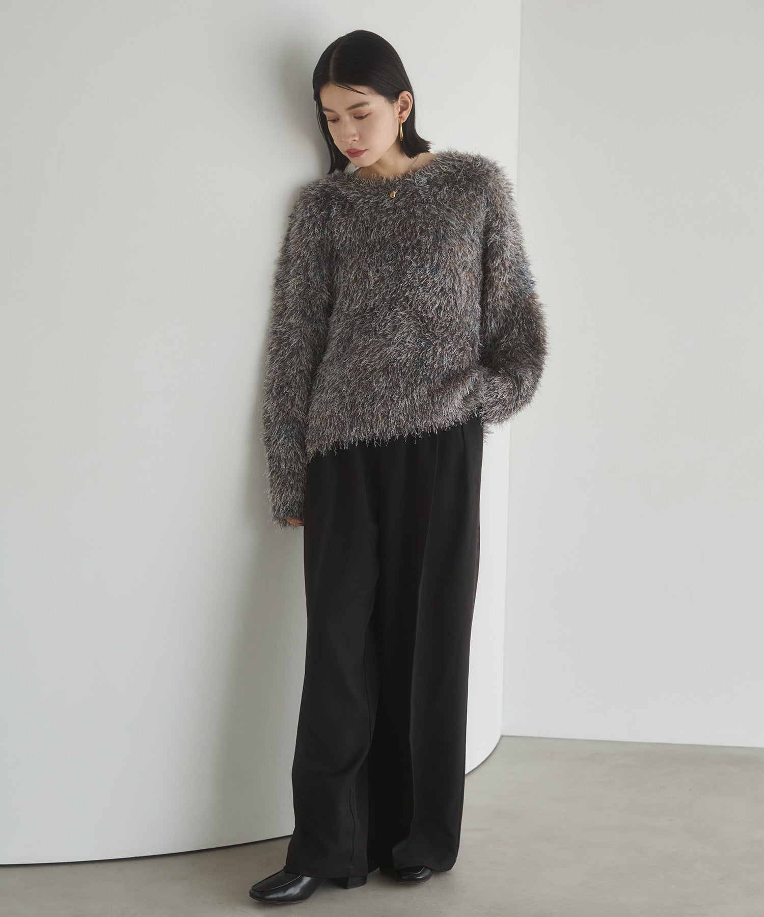 POLY TWILL TUCK PANTS