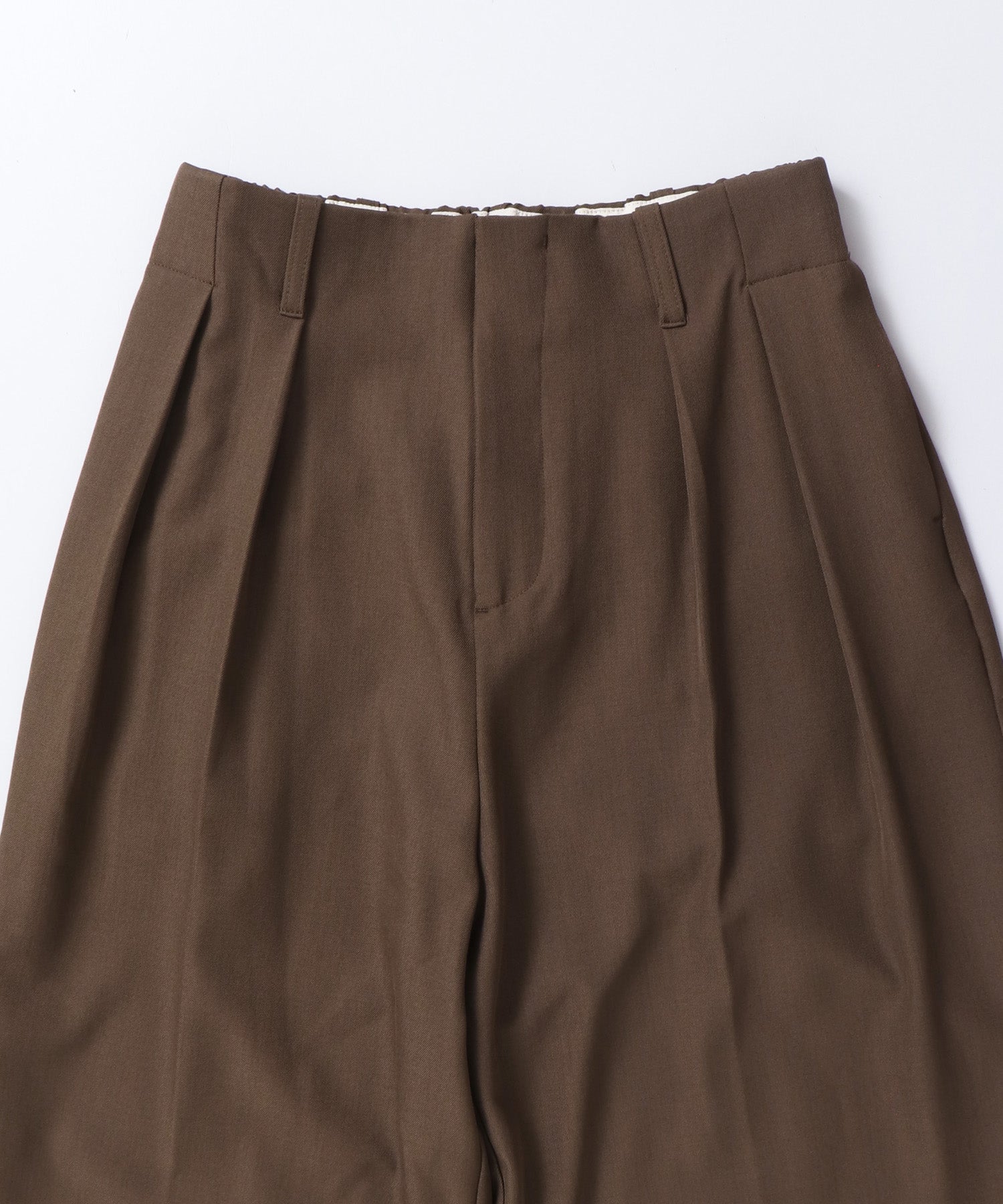 POLY TWILL TUCK PANTS