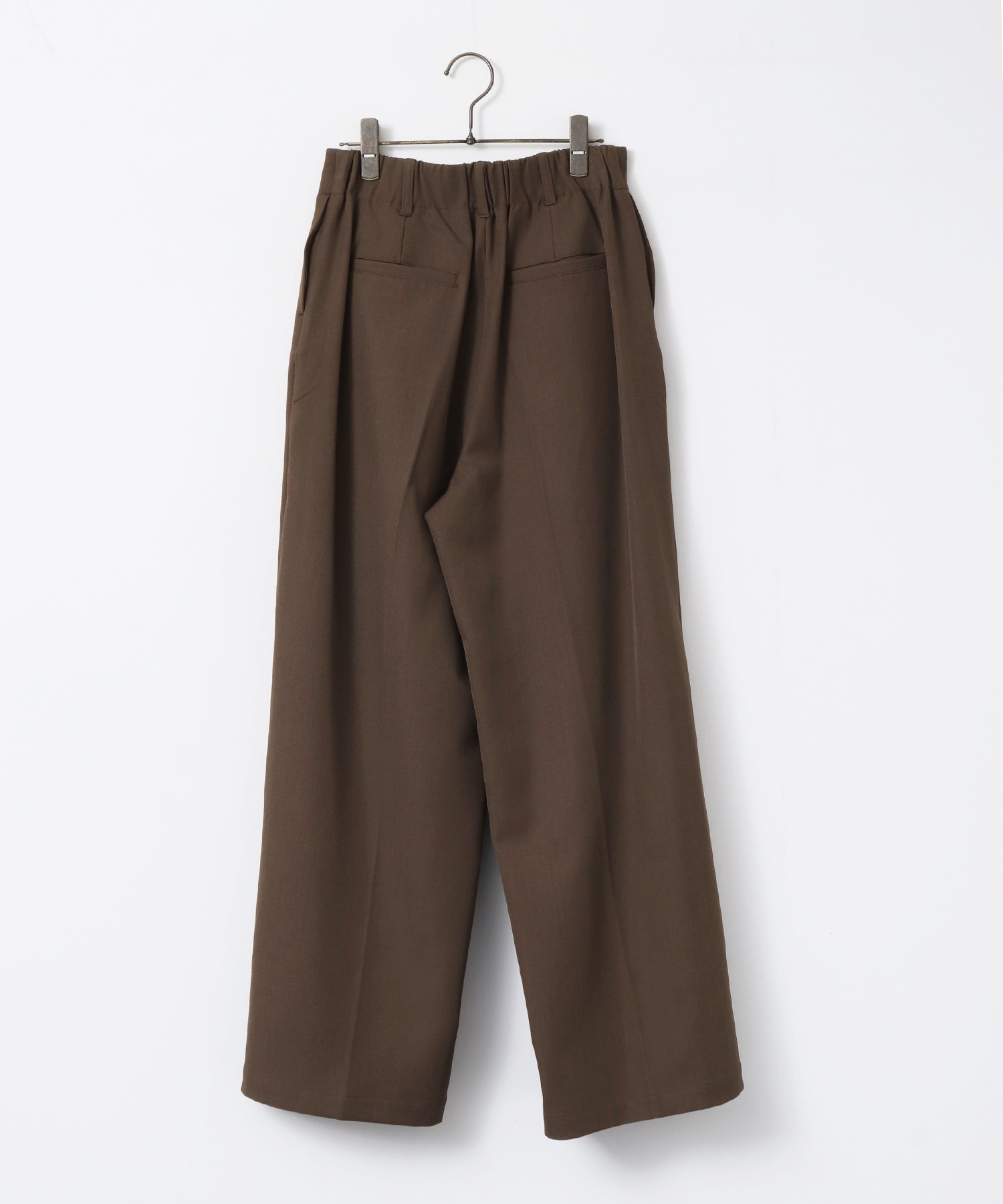 POLY TWILL TUCK PANTS