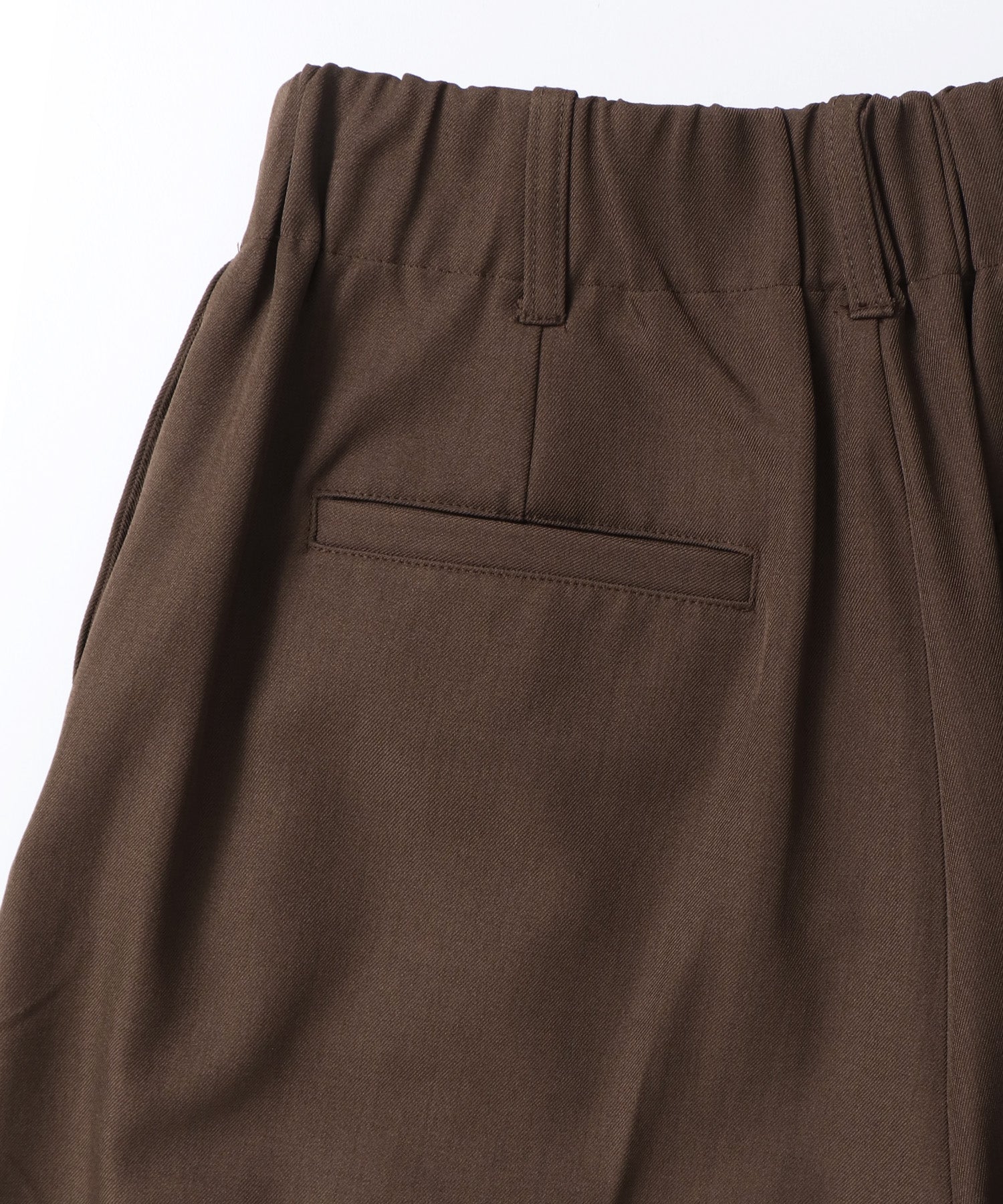 POLY TWILL TUCK PANTS