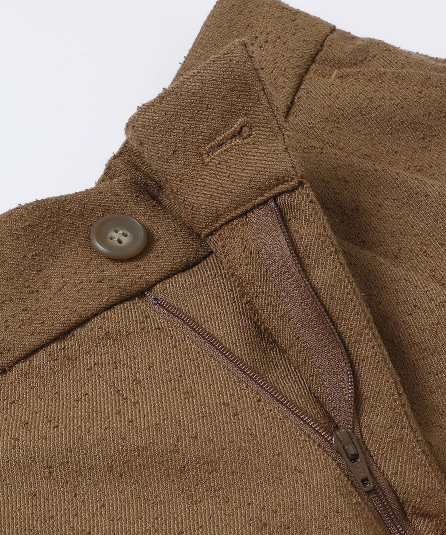 TWEED WIDE TUCK PANTS