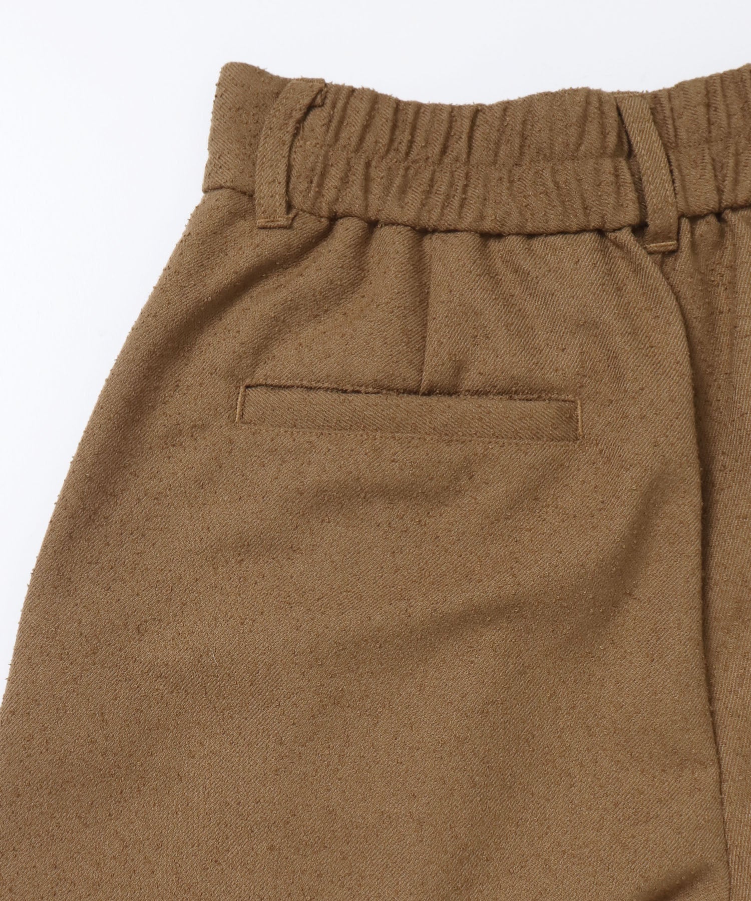 TWEED WIDE TUCK PANTS