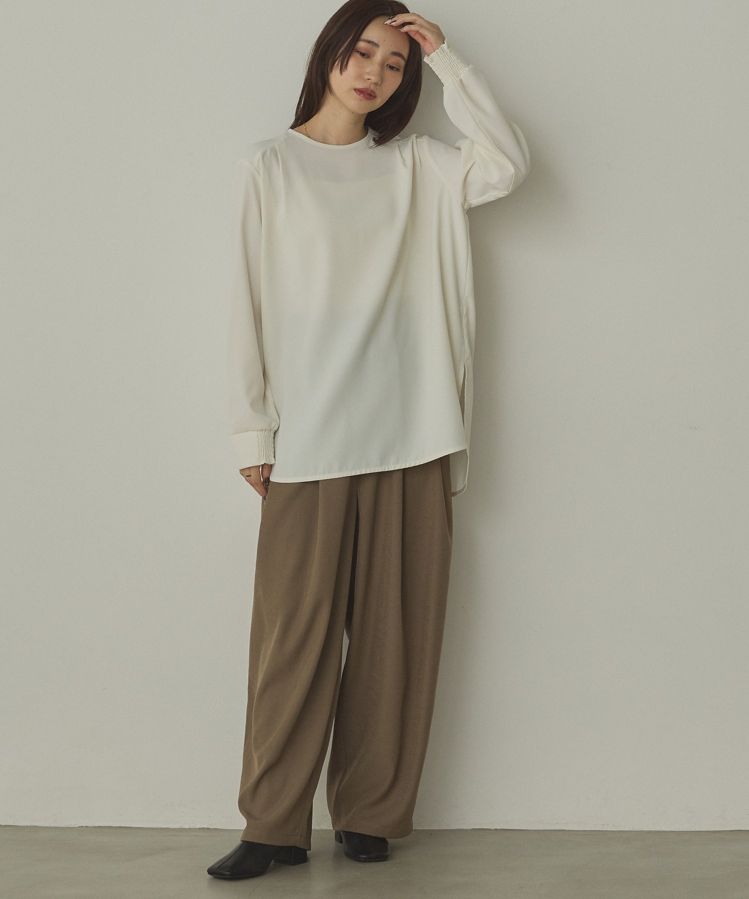 POLY TWILL CURVY PANTS