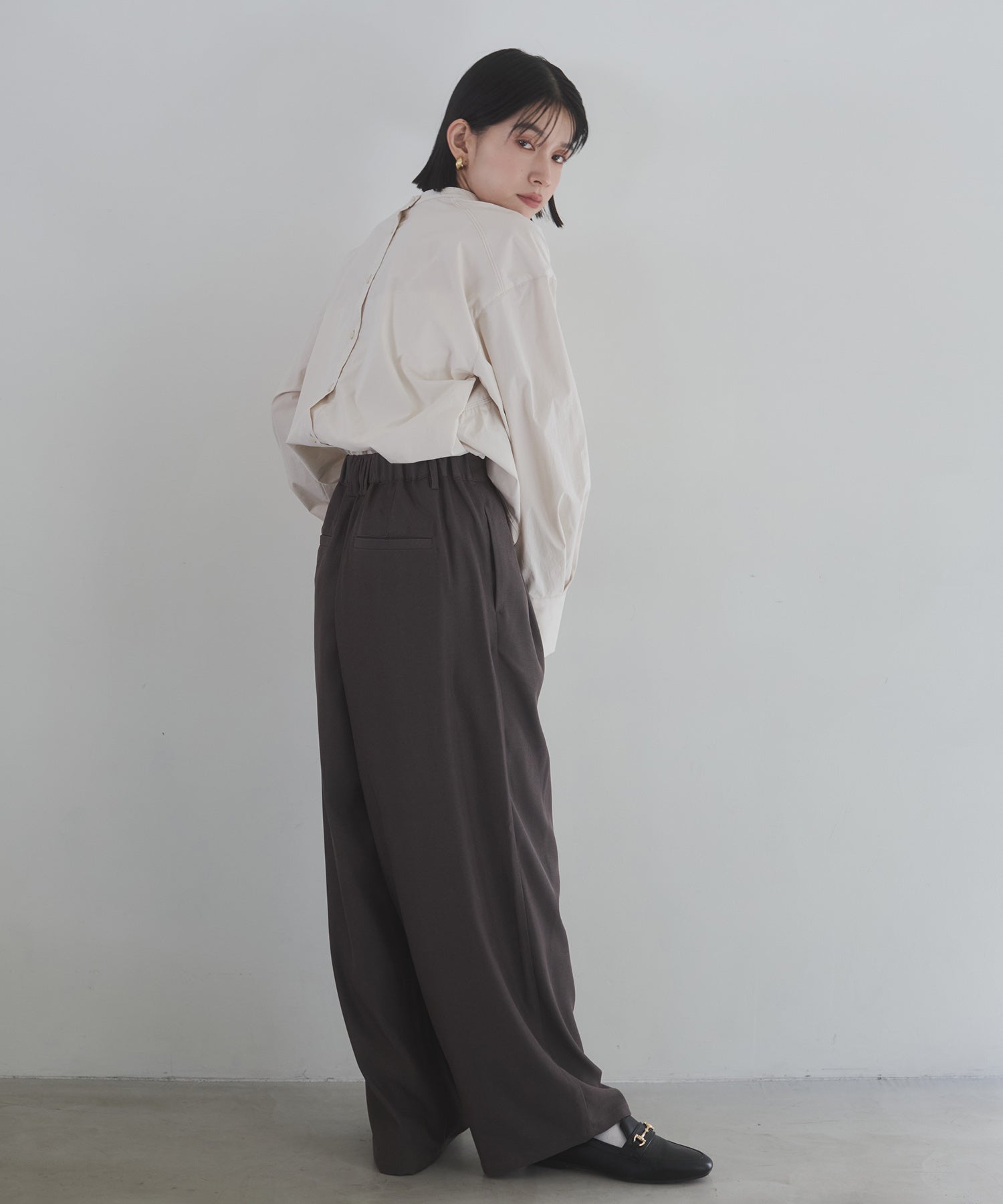 POLY TWILL CURVY PANTS