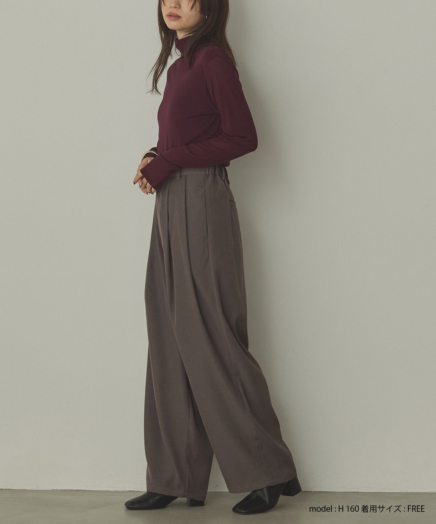 ポリツイル カーヴィパンツ