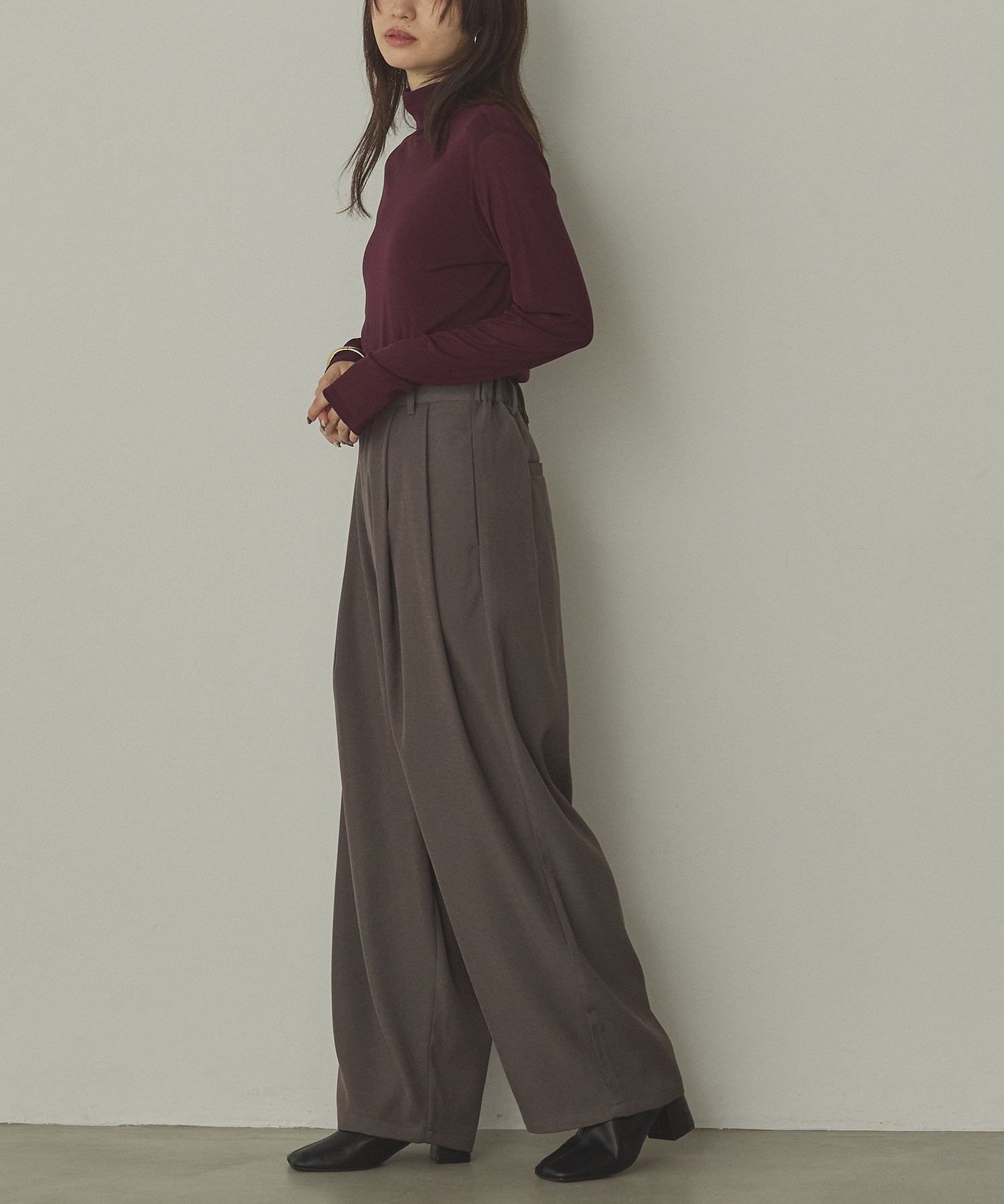 POLY TWILL CURVY PANTS