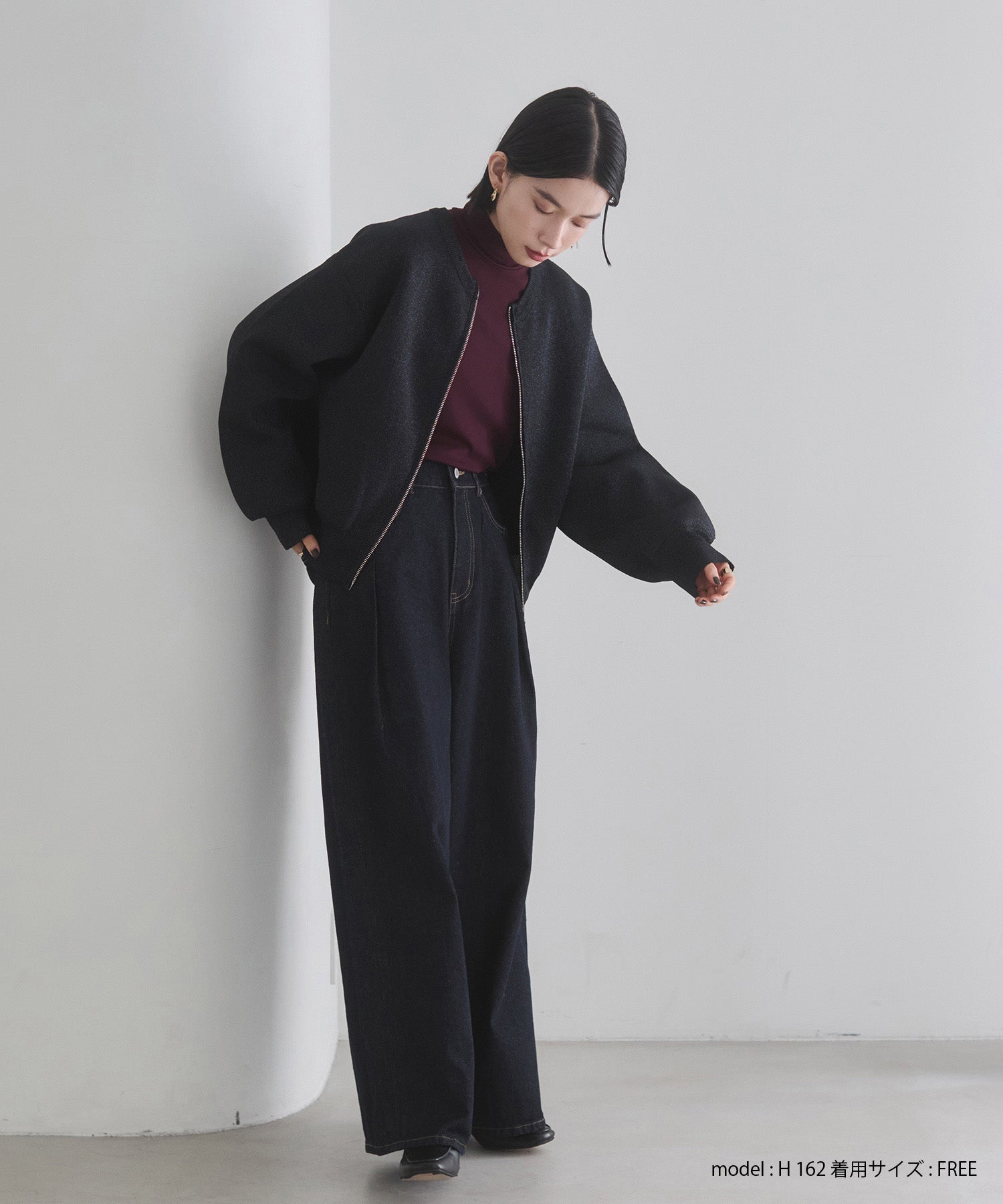 10ozポケットタック デニムパンツ