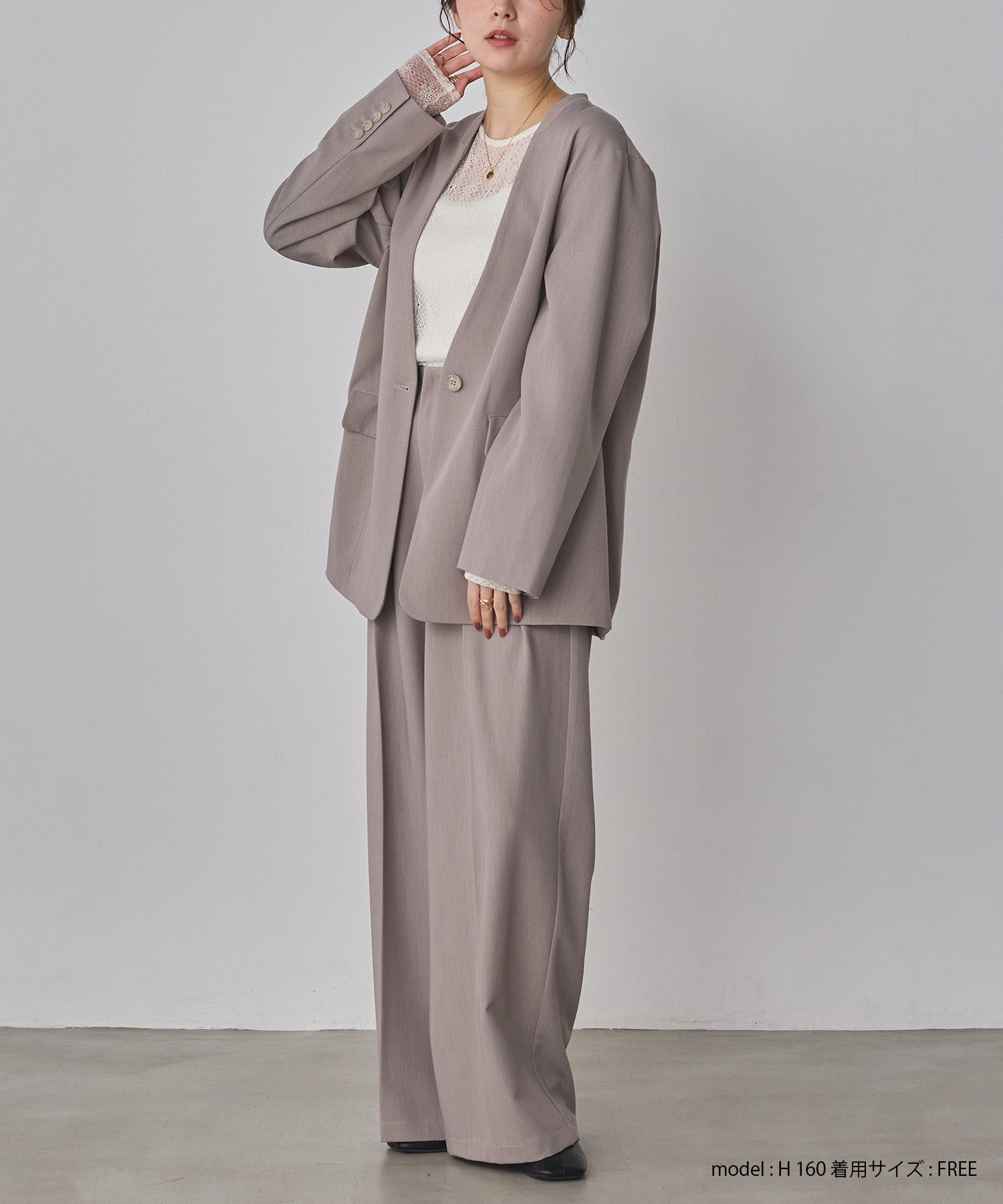 POLYRAYON TUCK PANTS