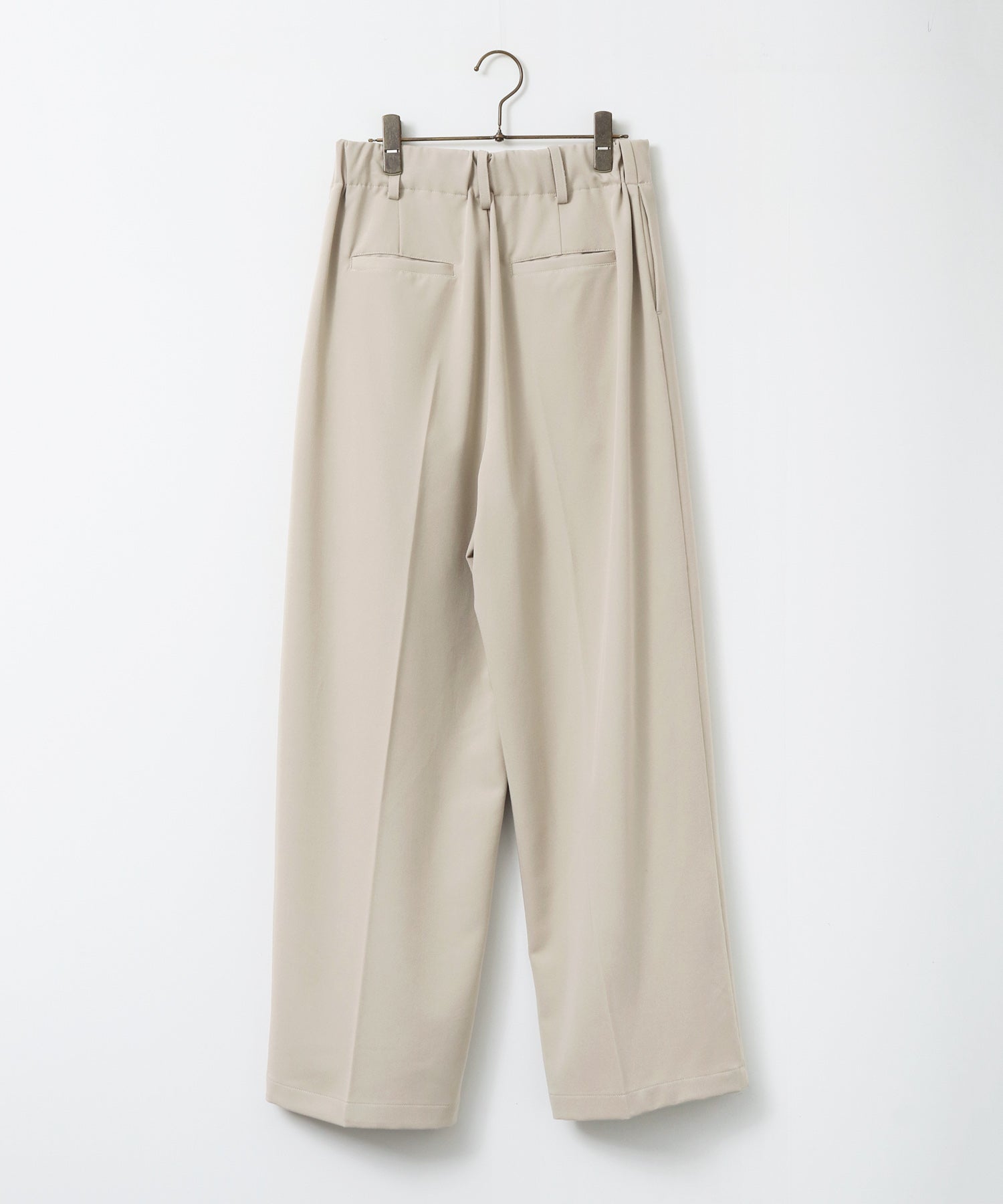 POLYRAYON TUCK PANTS