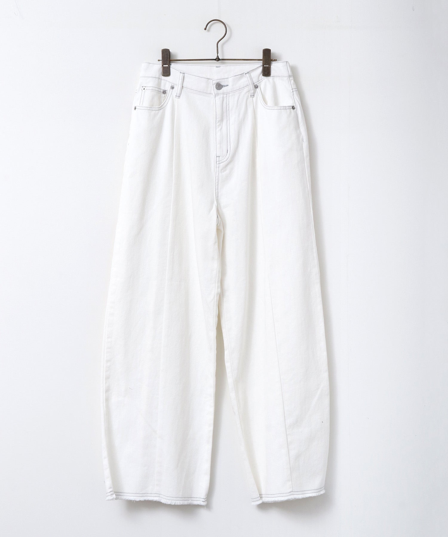 バイカラーデニムパンツ