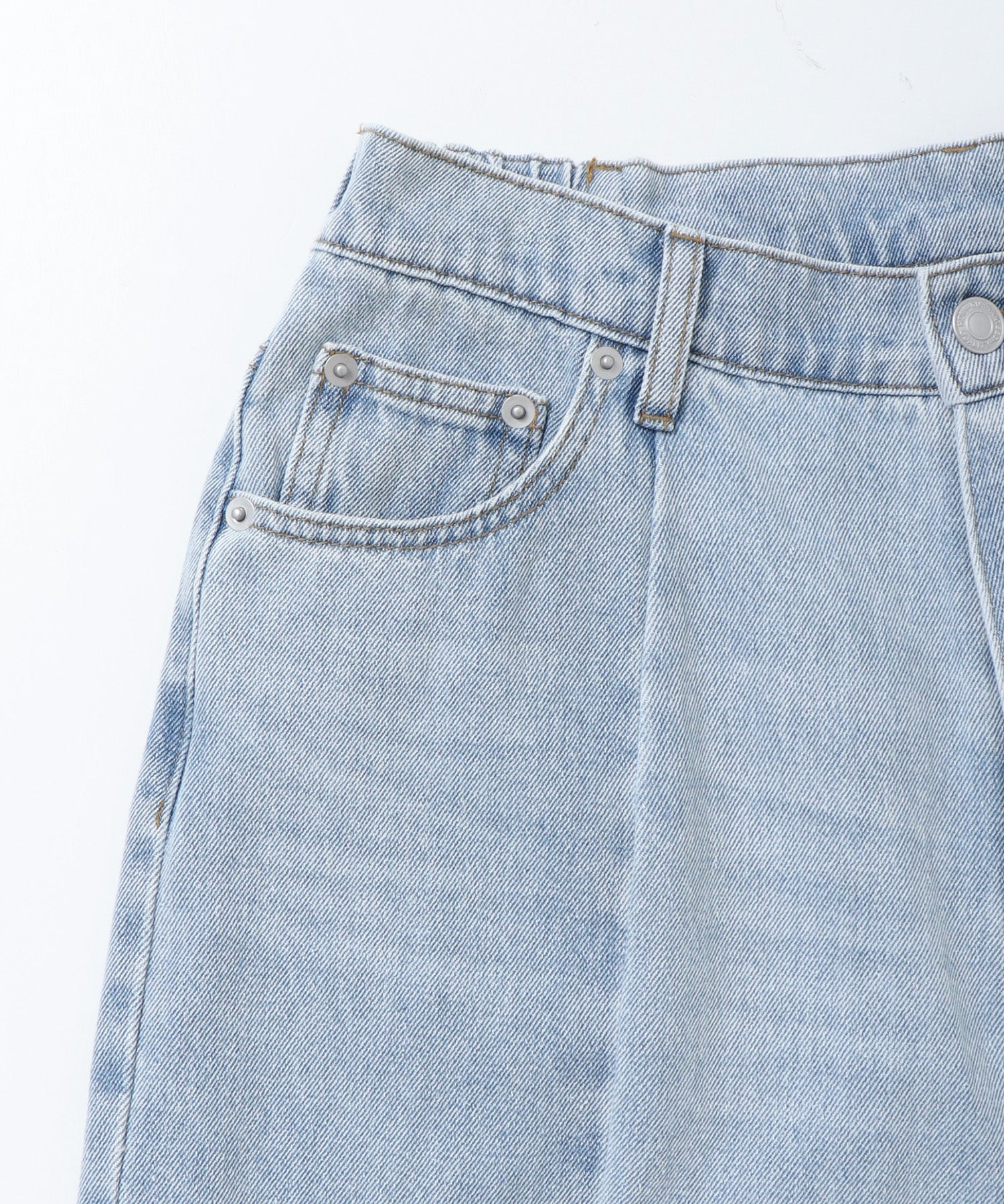 バイカラーデニムパンツ