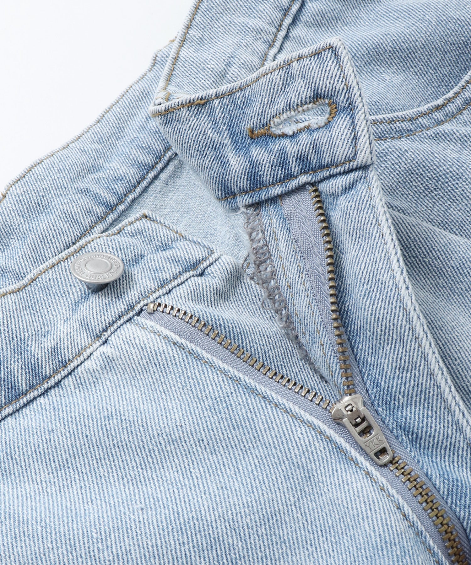 バイカラーデニムパンツ