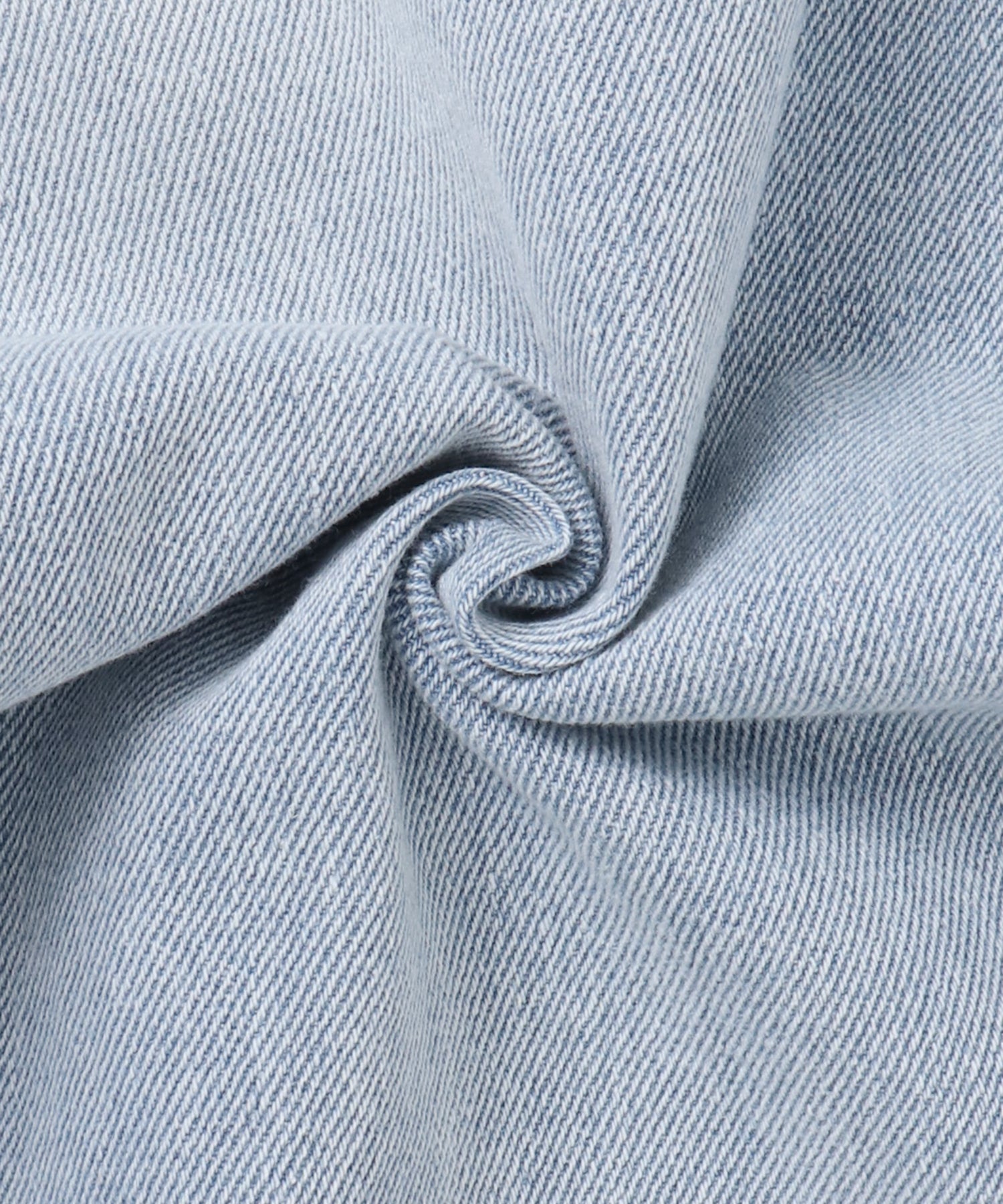 DENIM/TWILL WAIST SWITCH WIDE PANTS