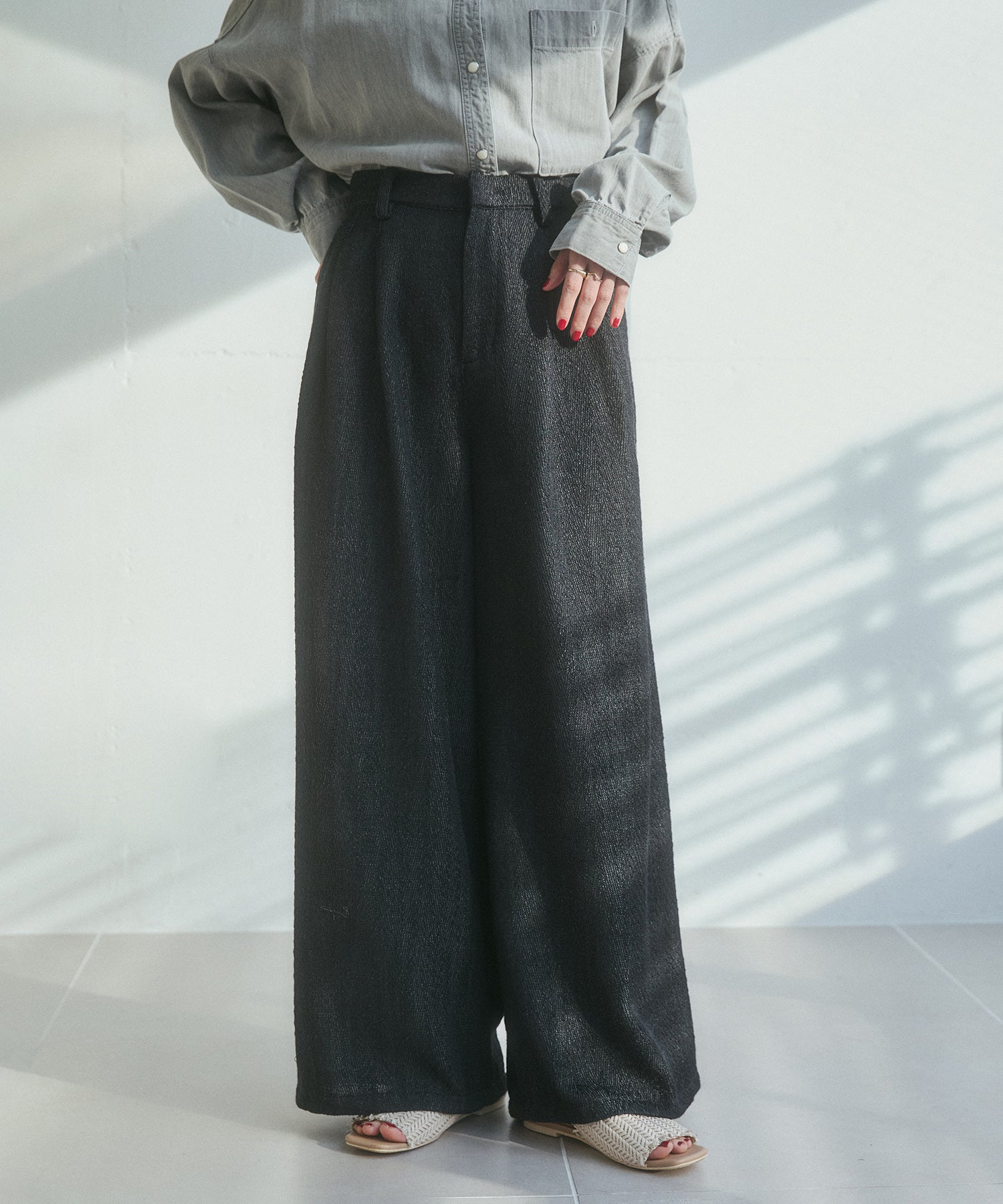 model : H162 着用サイズ : FREE