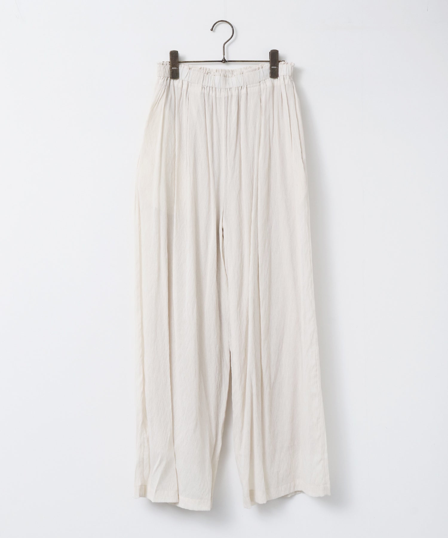 SHEER WIDE STRAIGHT PANTS