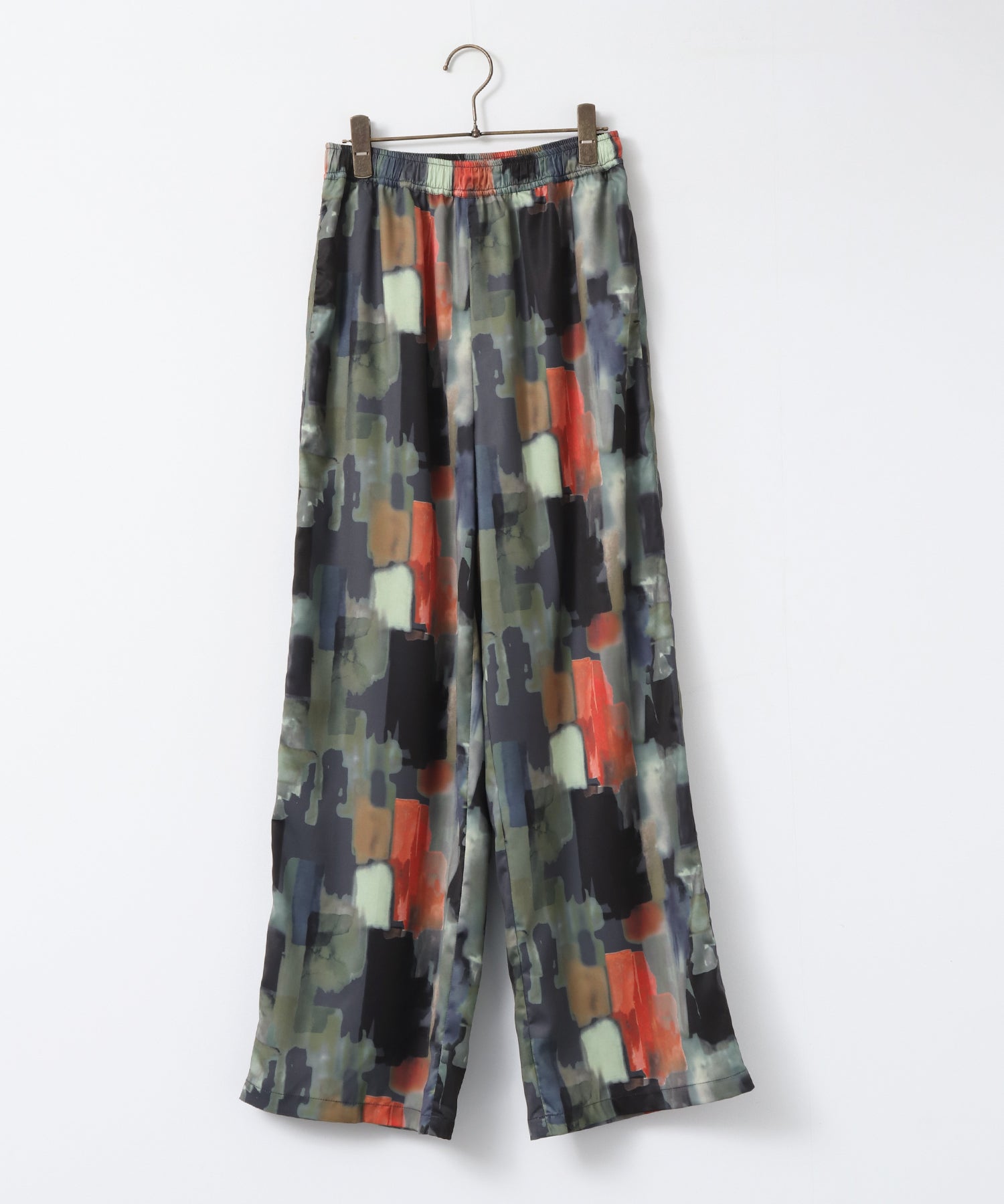 GEORGETTE-PRINT EASY PANTS