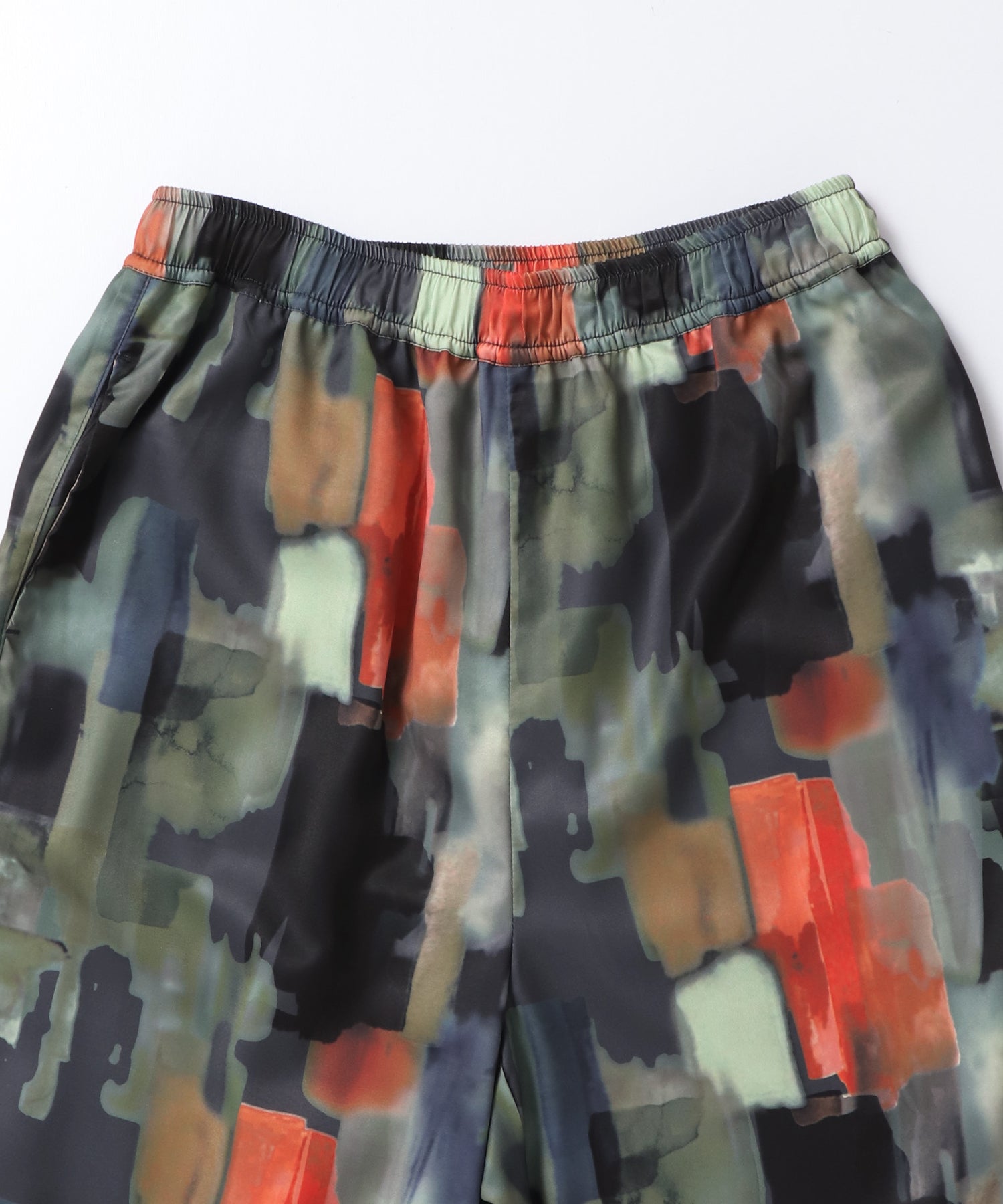 GEORGETTE-PRINT EASY PANTS