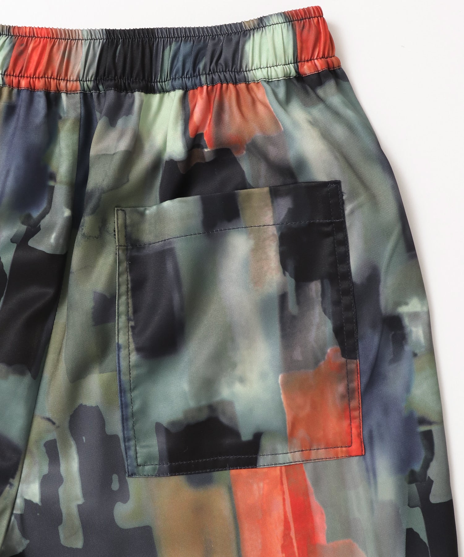 GEORGETTE-PRINT EASY PANTS