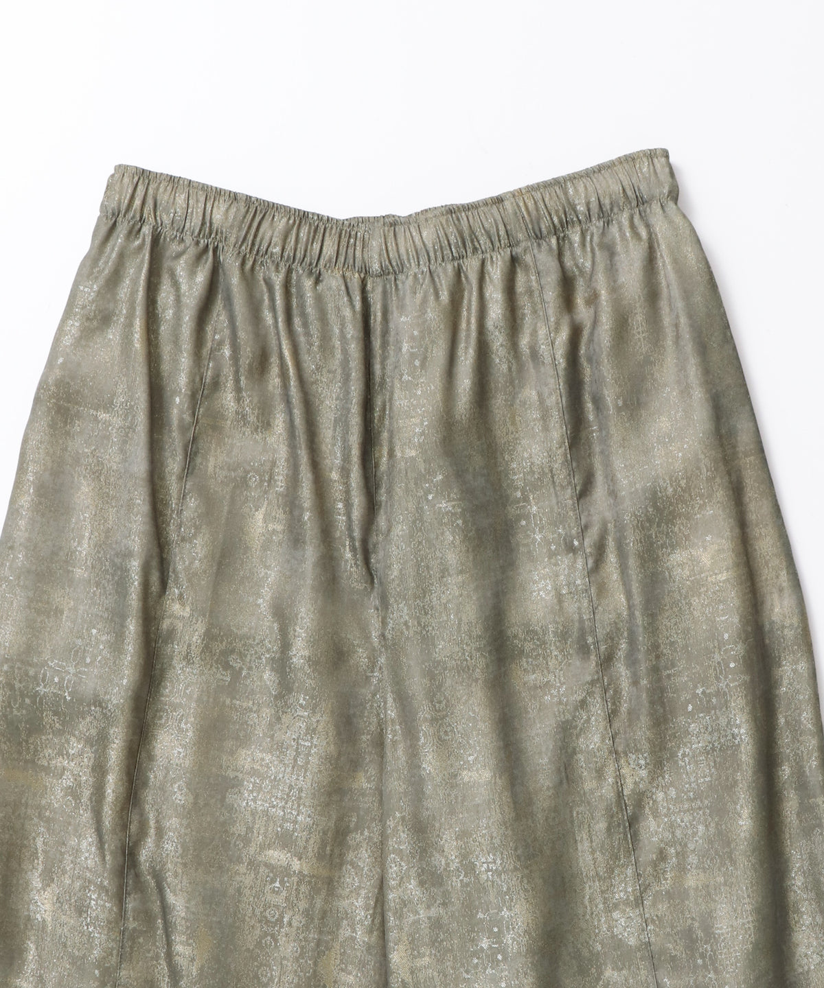SHINY JACQUARD EASY PANTS