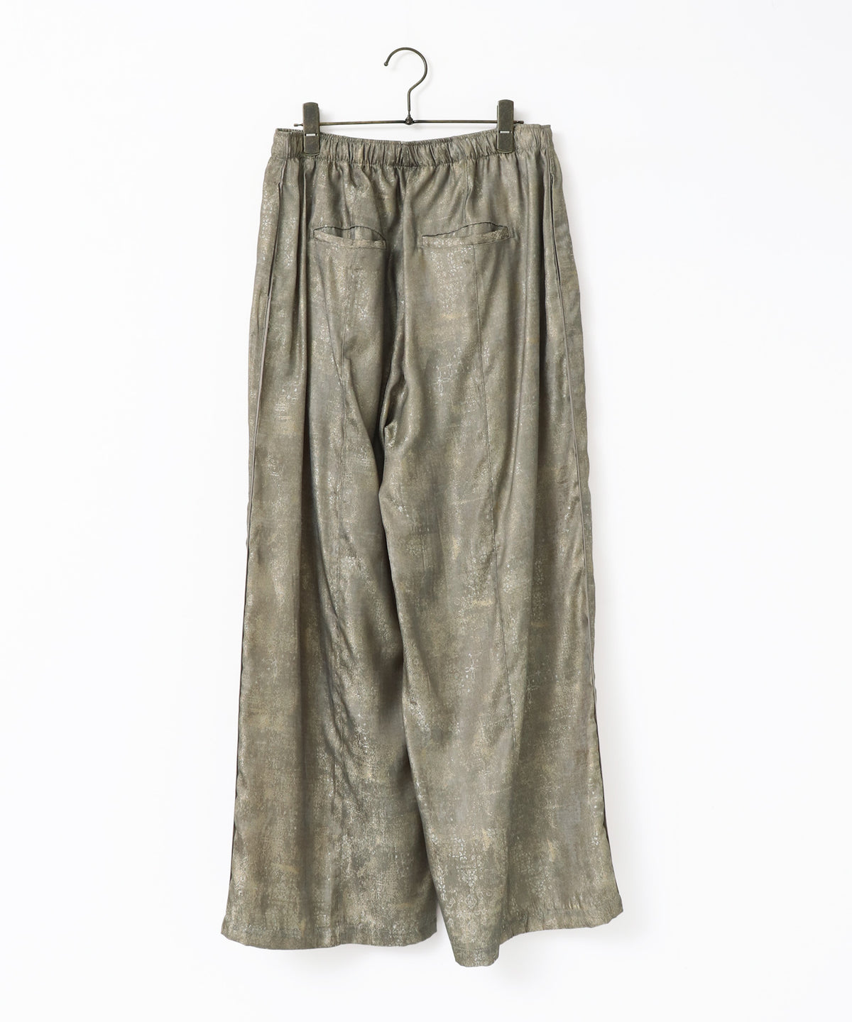 SHINY JACQUARD EASY PANTS
