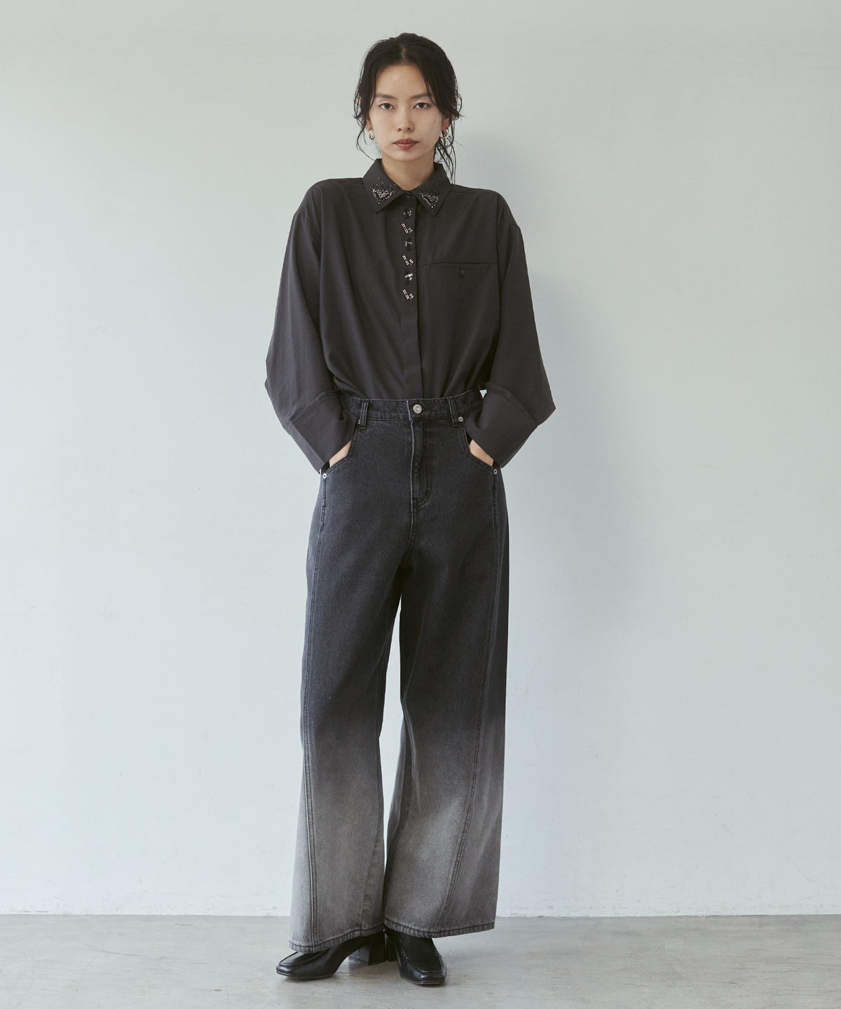 OMBRÉ DENIM PANTS