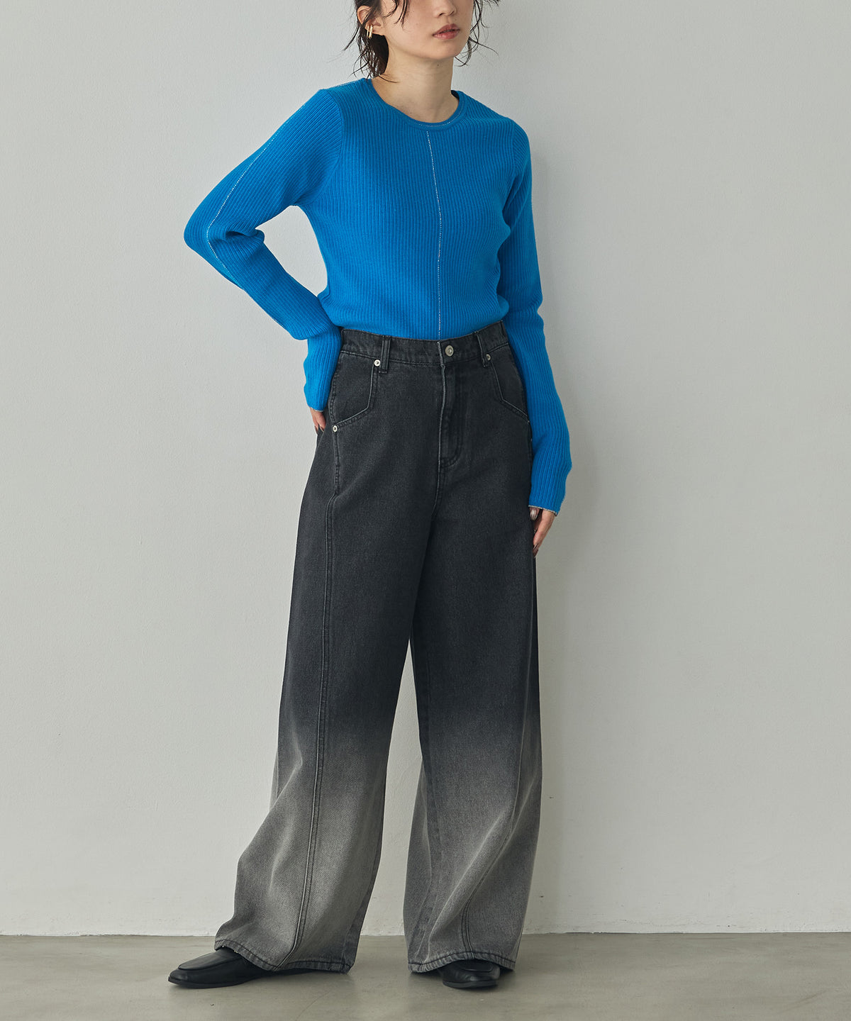 OMBRÉ DENIM PANTS