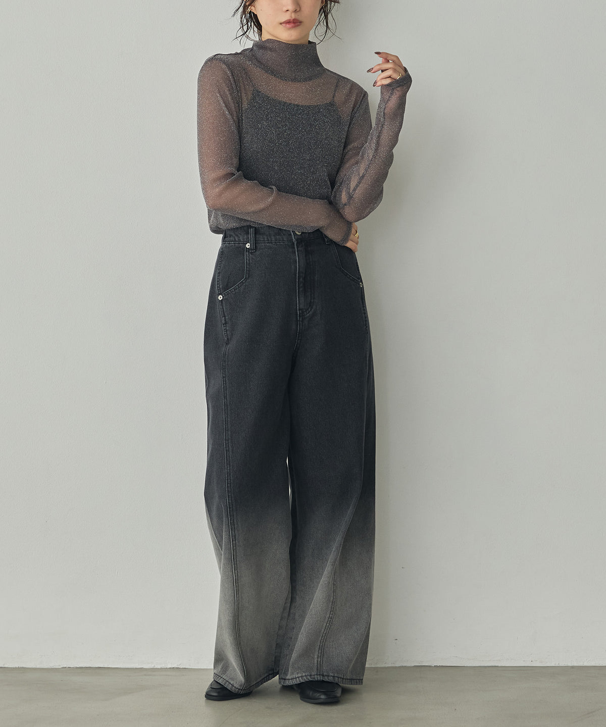 OMBRÉ DENIM PANTS