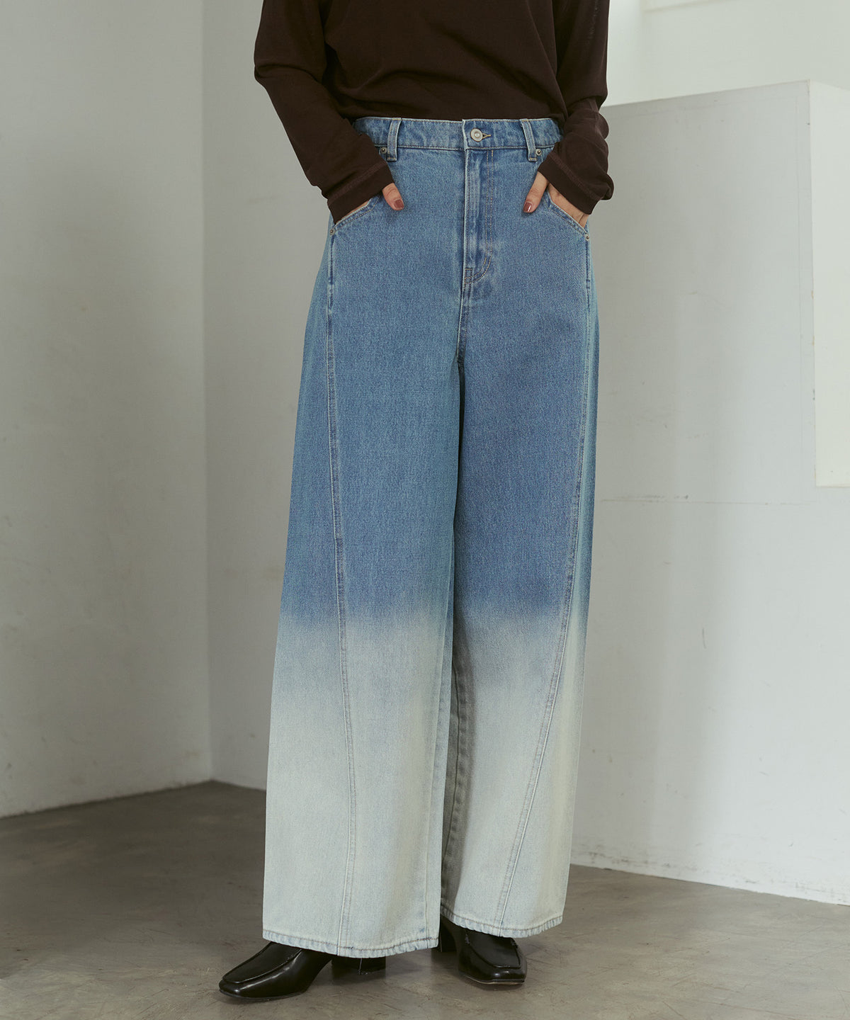 OMBRÉ DENIM PANTS
