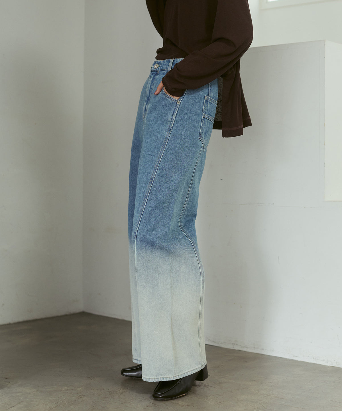 OMBRÉ DENIM PANTS